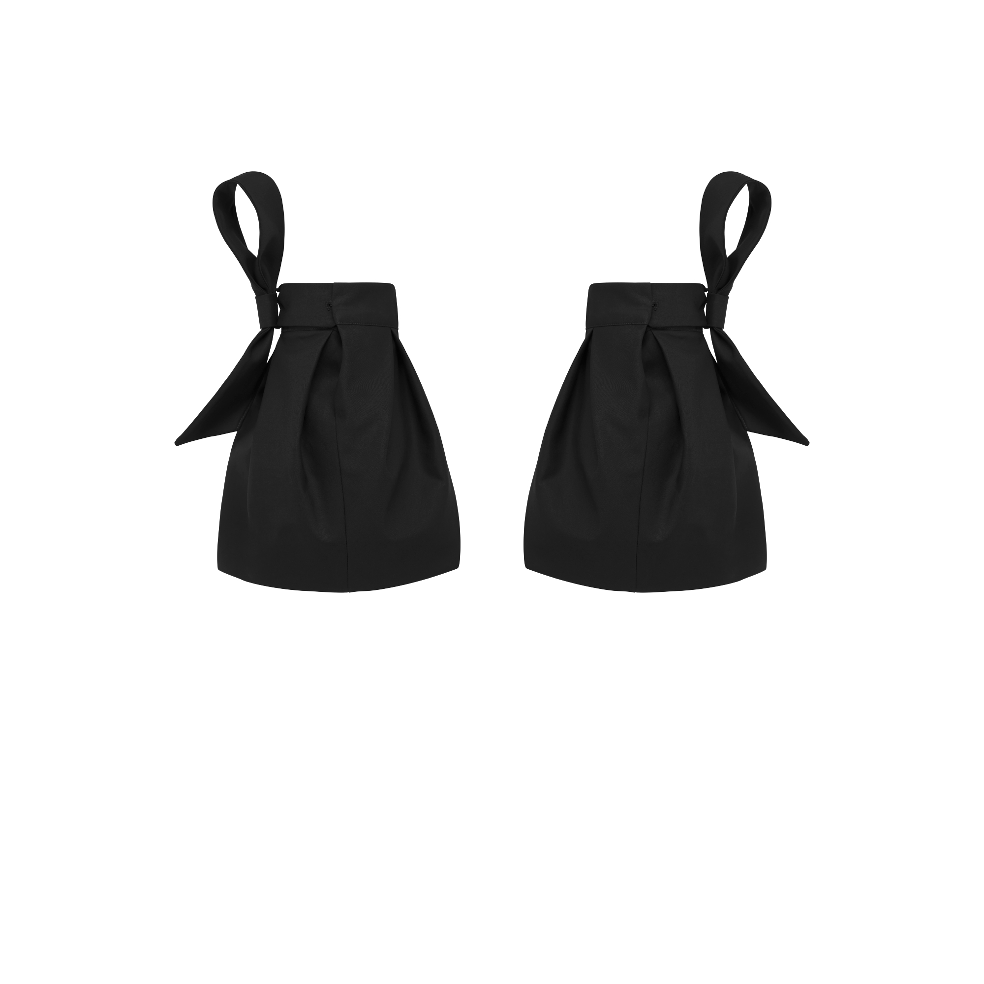 系带衣袖箍 黑色双面棉质混纺缎面 E08