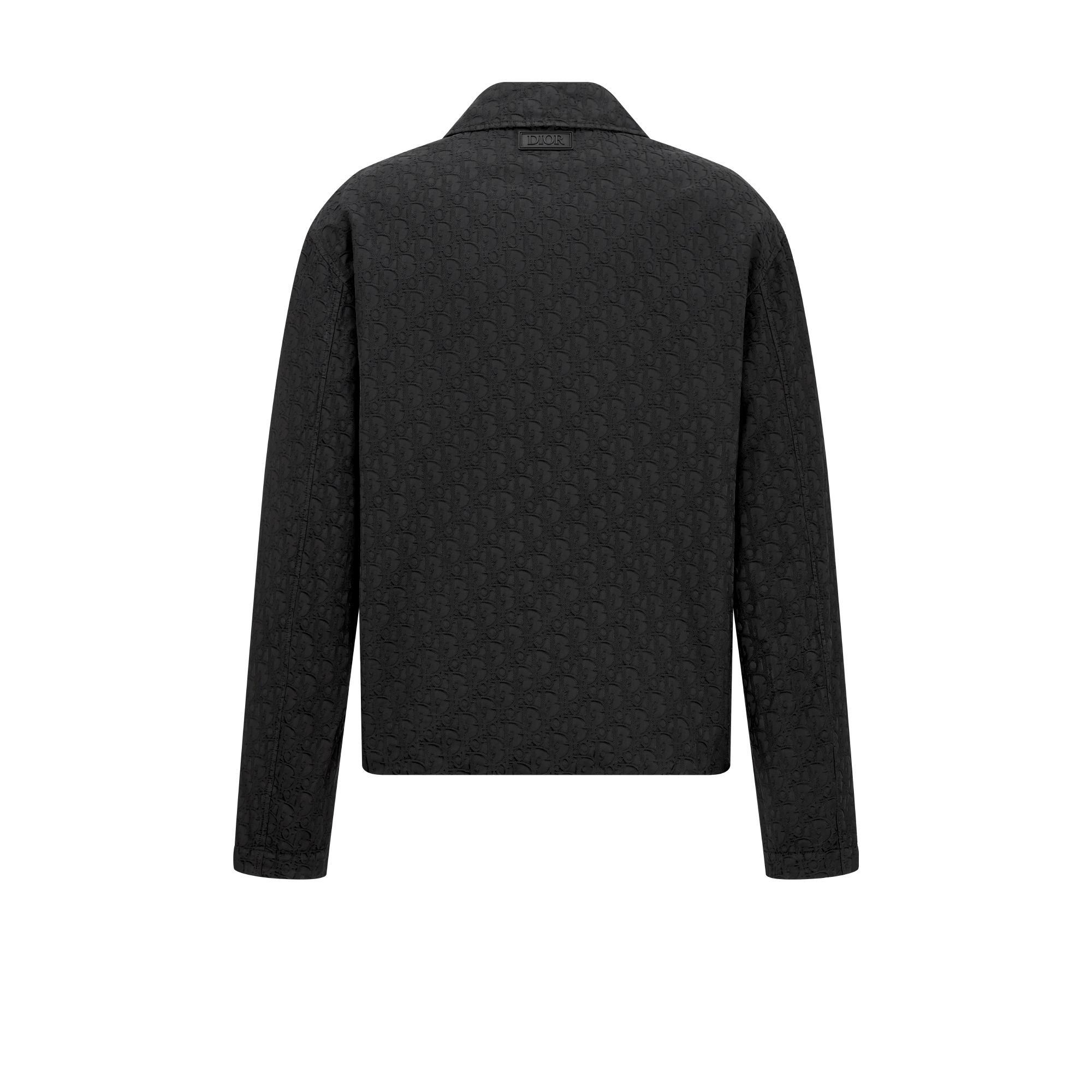 短夹克 深灰色棉质混纺面料 Oblique 印花 E08