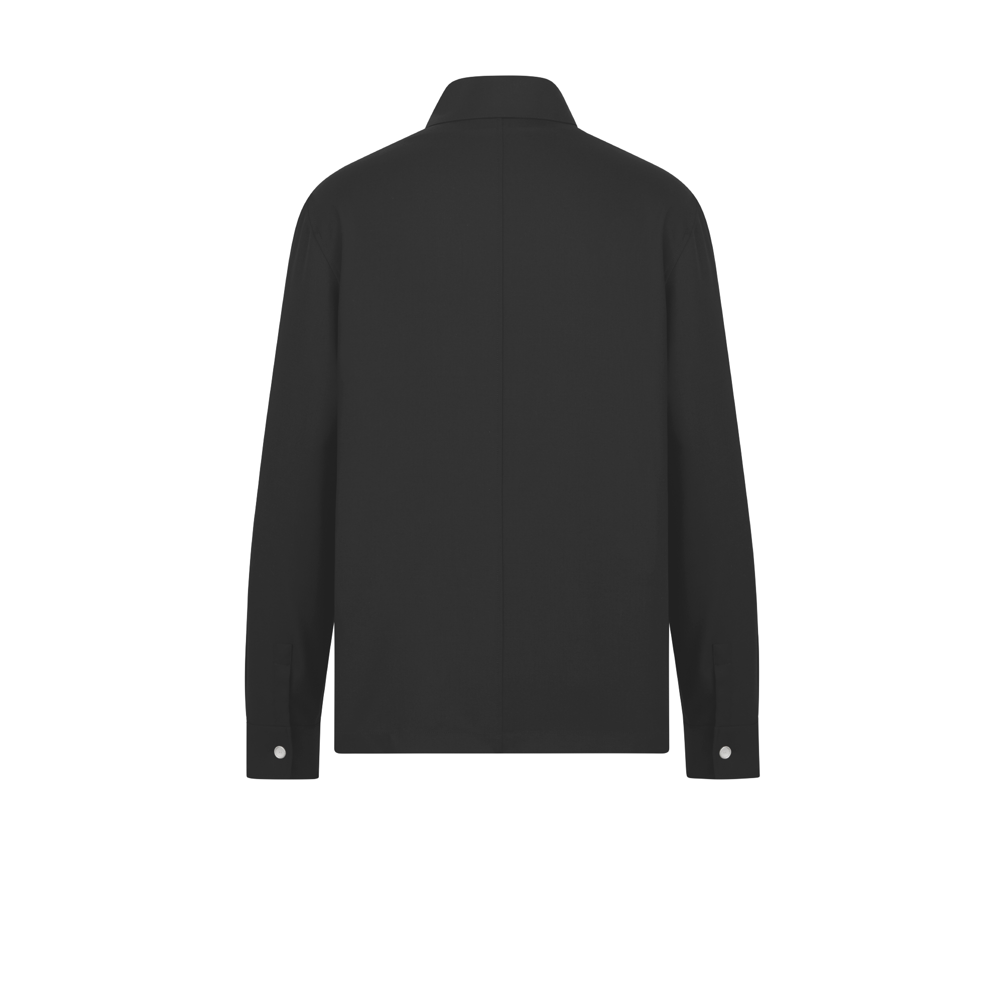 Dior Icons 衬衫 黑色山羊绒混纺斜纹面料 E08