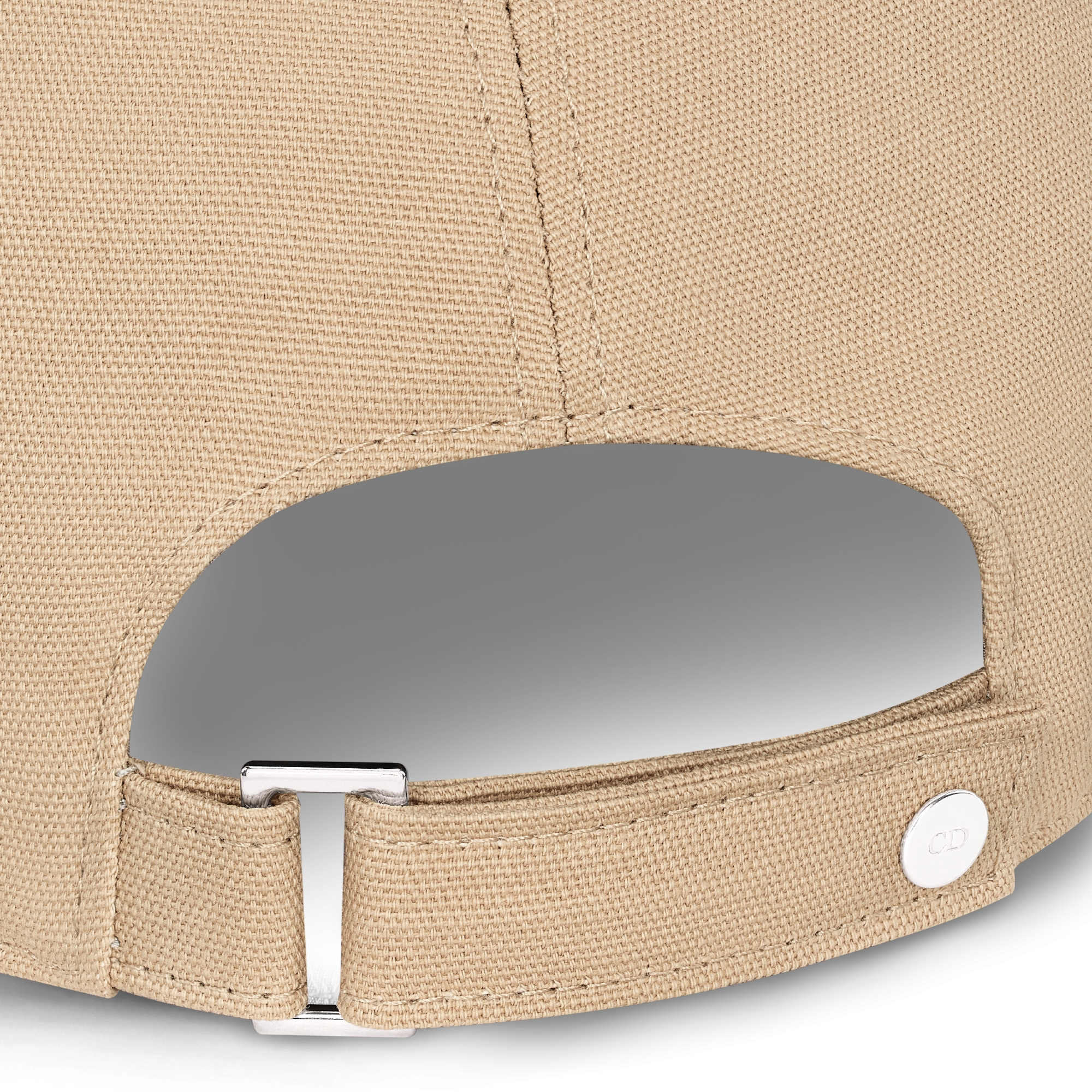 棒球帽 米色棉质面料 CD Icon 标志 E09