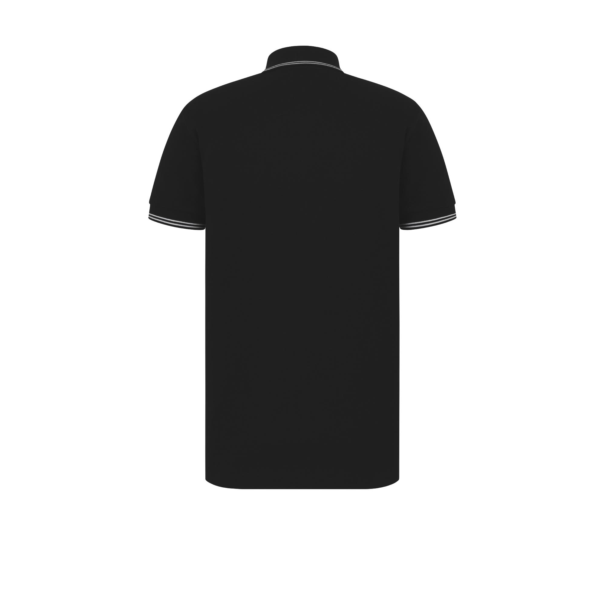 Polo 衫 黑色棉质珠地布 CD Icon 标志 E08