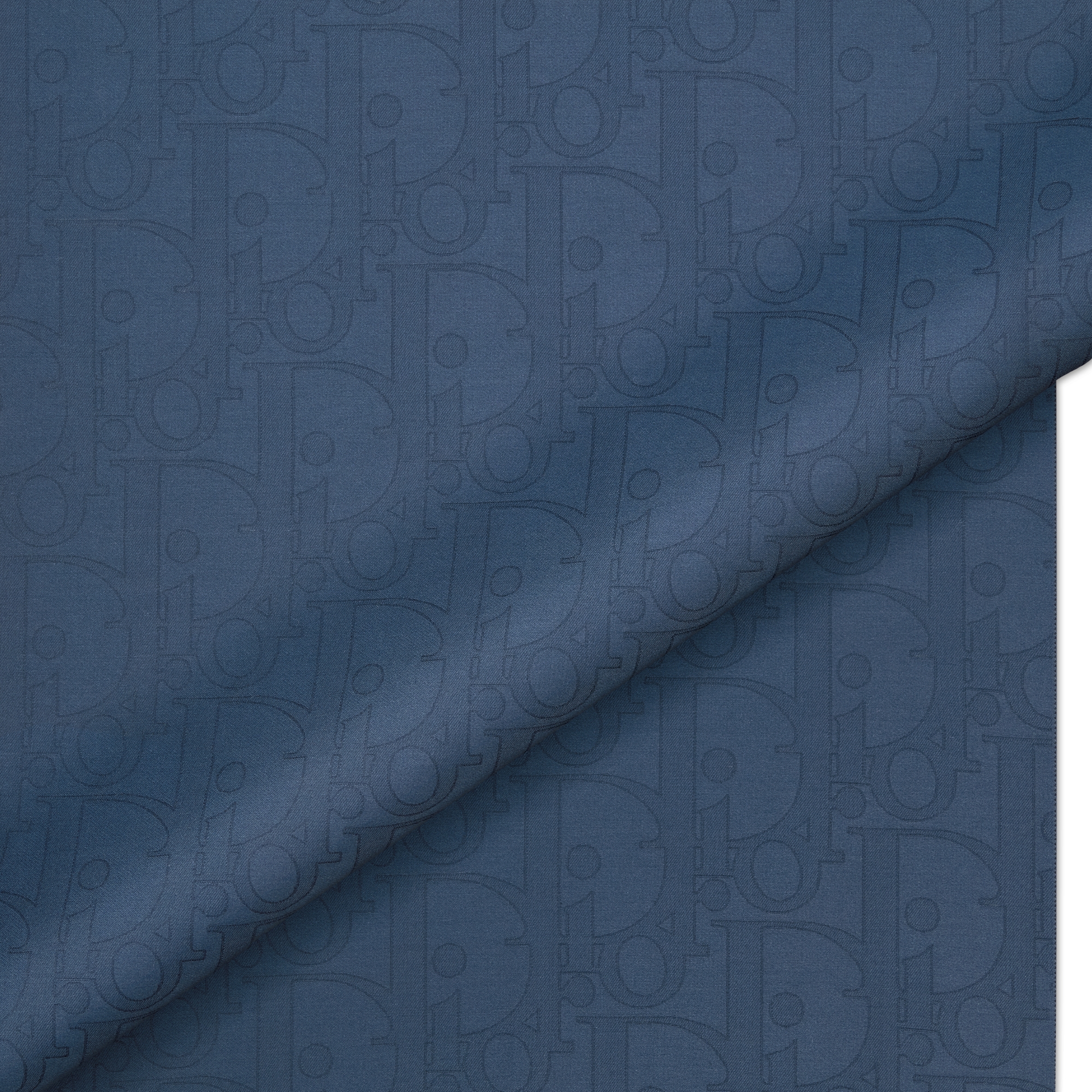 Dior 印花披肩 海军蓝色棉质混纺面料 Dior Gravity 图案 E09