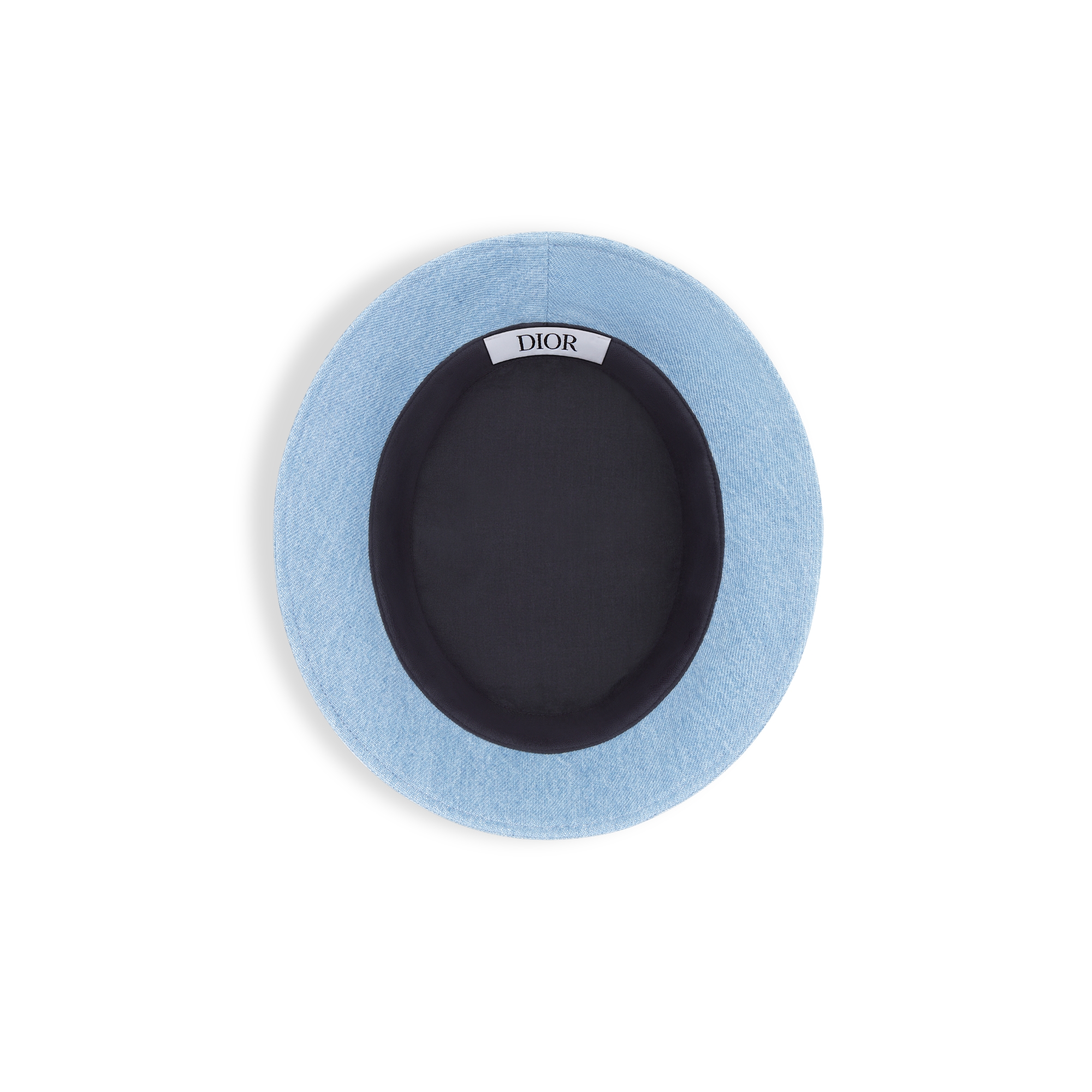 儿童桶帽 蓝色棉质牛仔布 E08