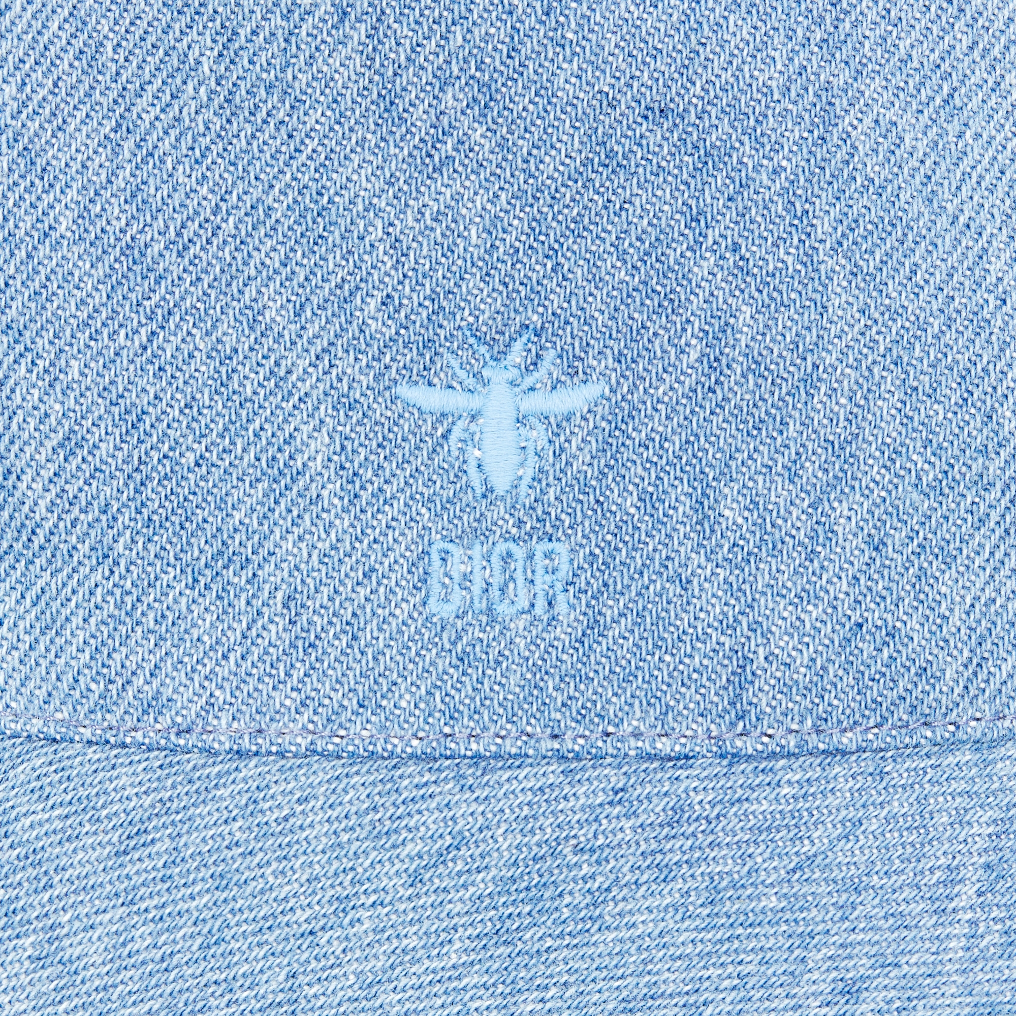 儿童桶帽 蓝色棉质牛仔布 E09