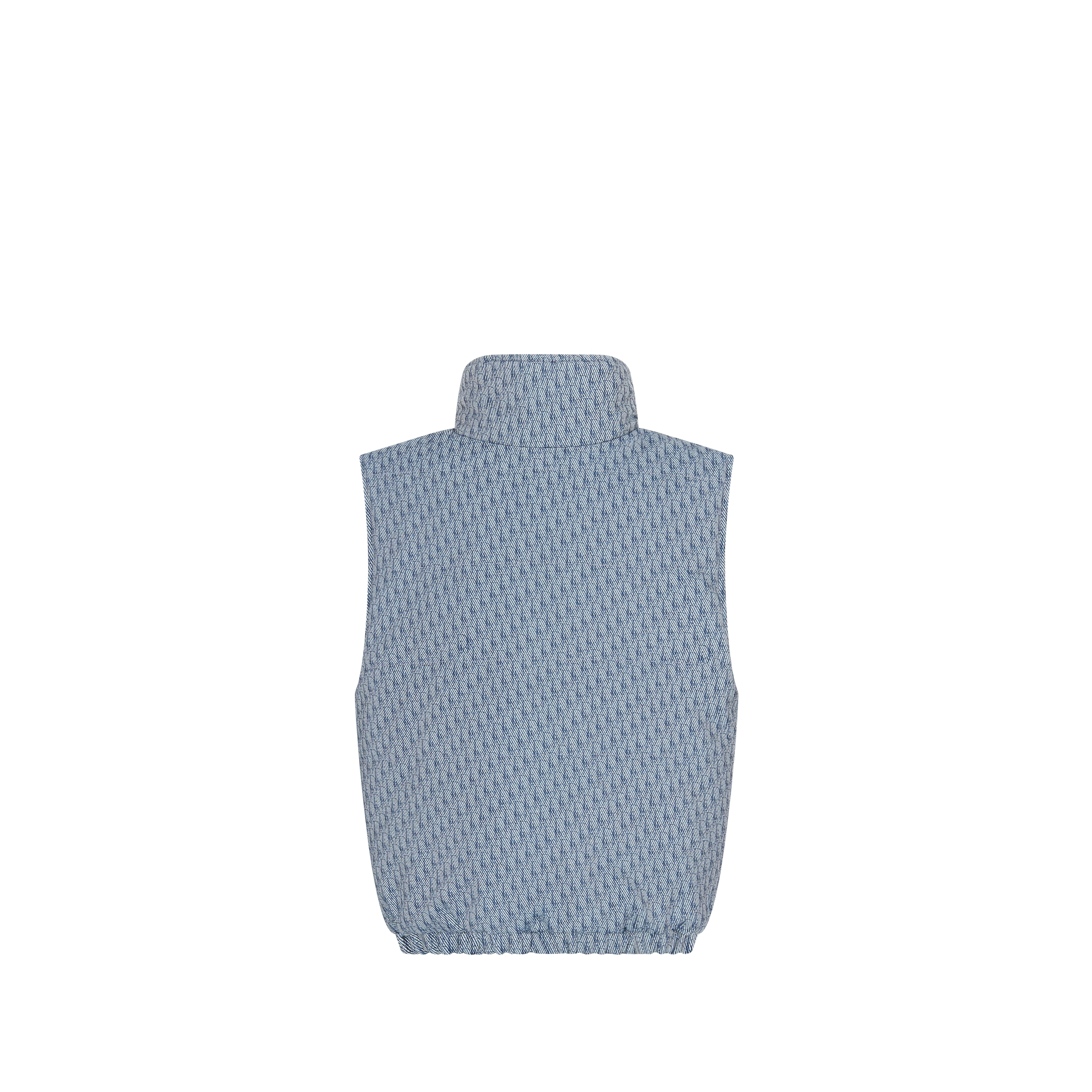 儿童背心 蓝色防水效果棉质华达呢 Oblique 印花 E08