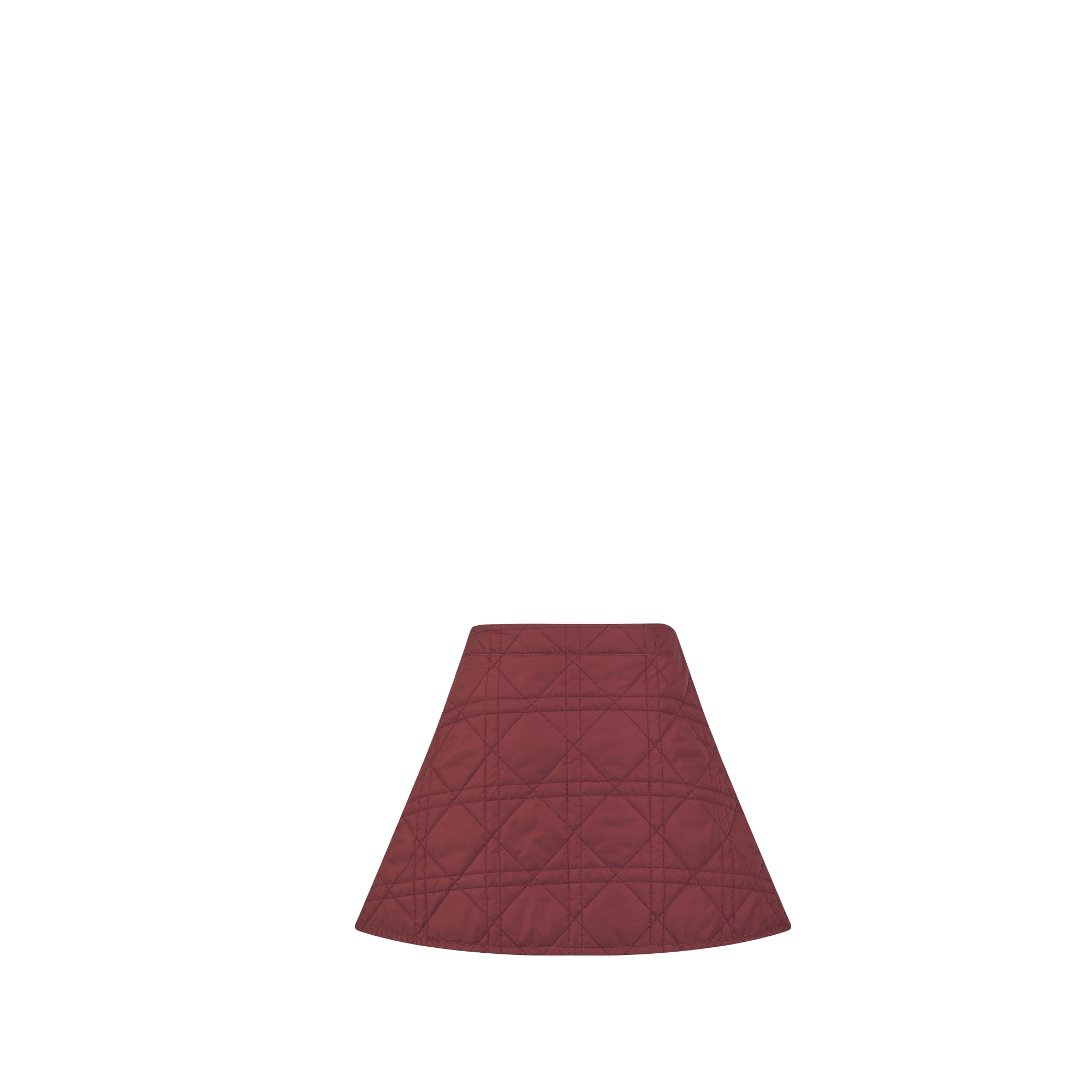 儿童 A 字半身裙 酒红色科技面料藤格纹 E08