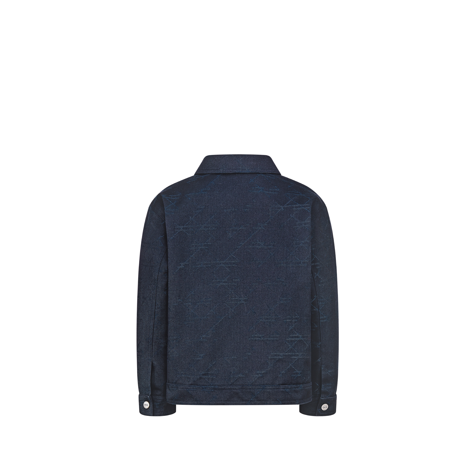 儿童夹克 海军蓝色棉质混纺华达呢藤格纹提花图案 E08