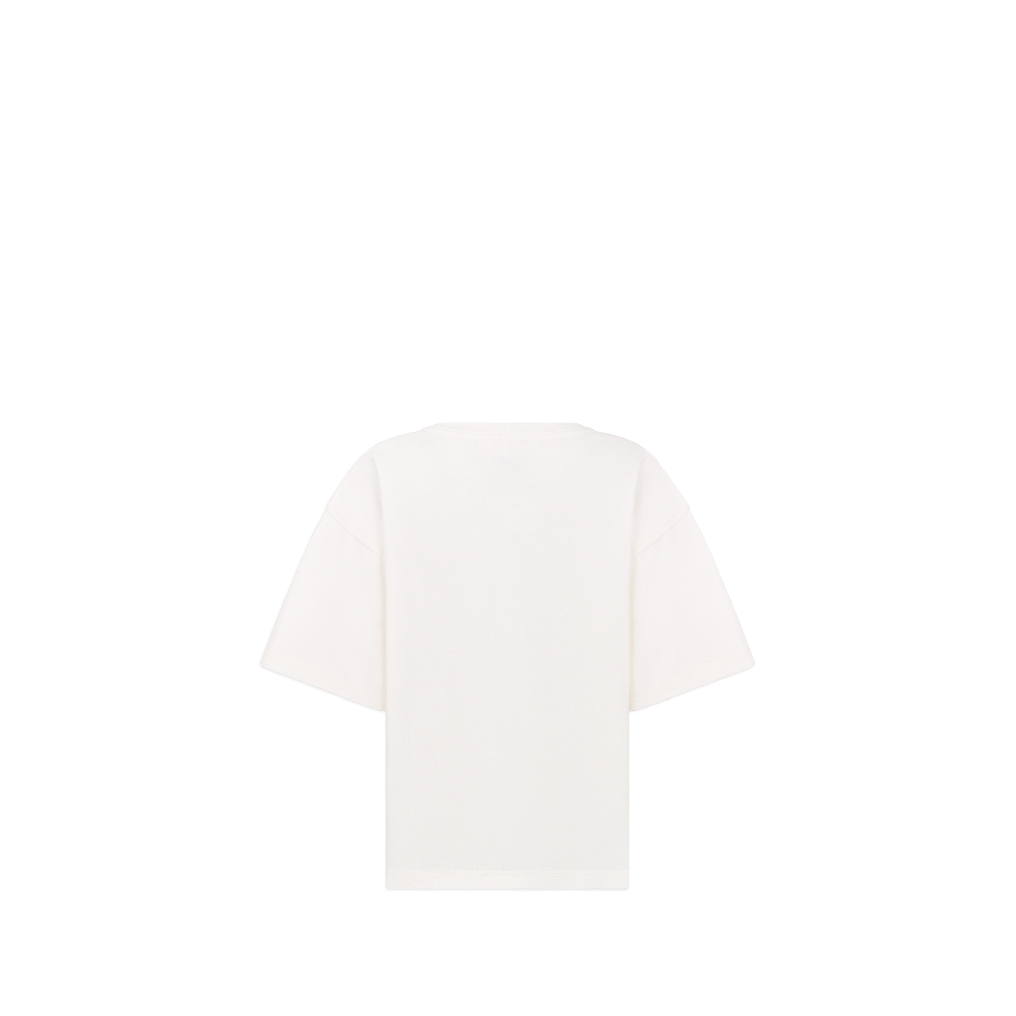 儿童 T 恤 象牙色棉质平纹针织面料 E08