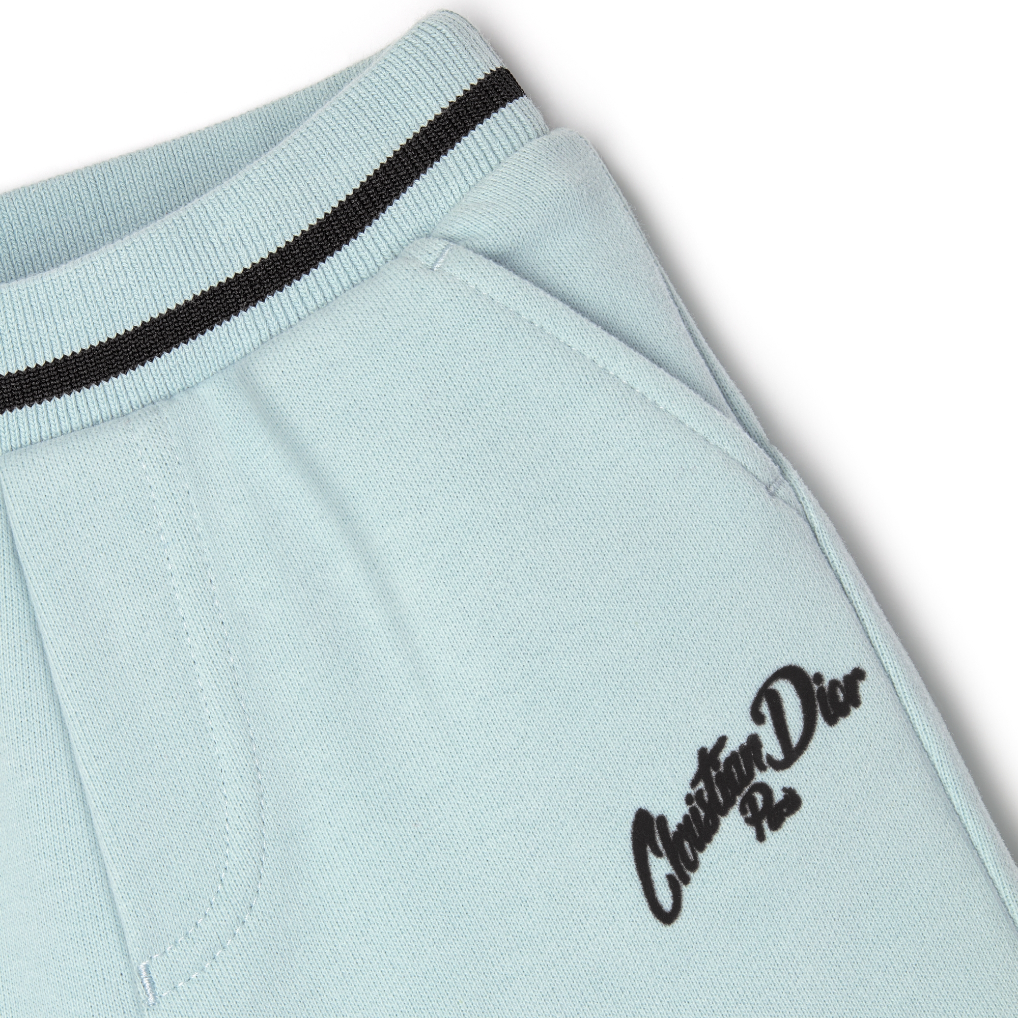 婴幼儿运动短裤 水蓝色棉质起绒面料 E09