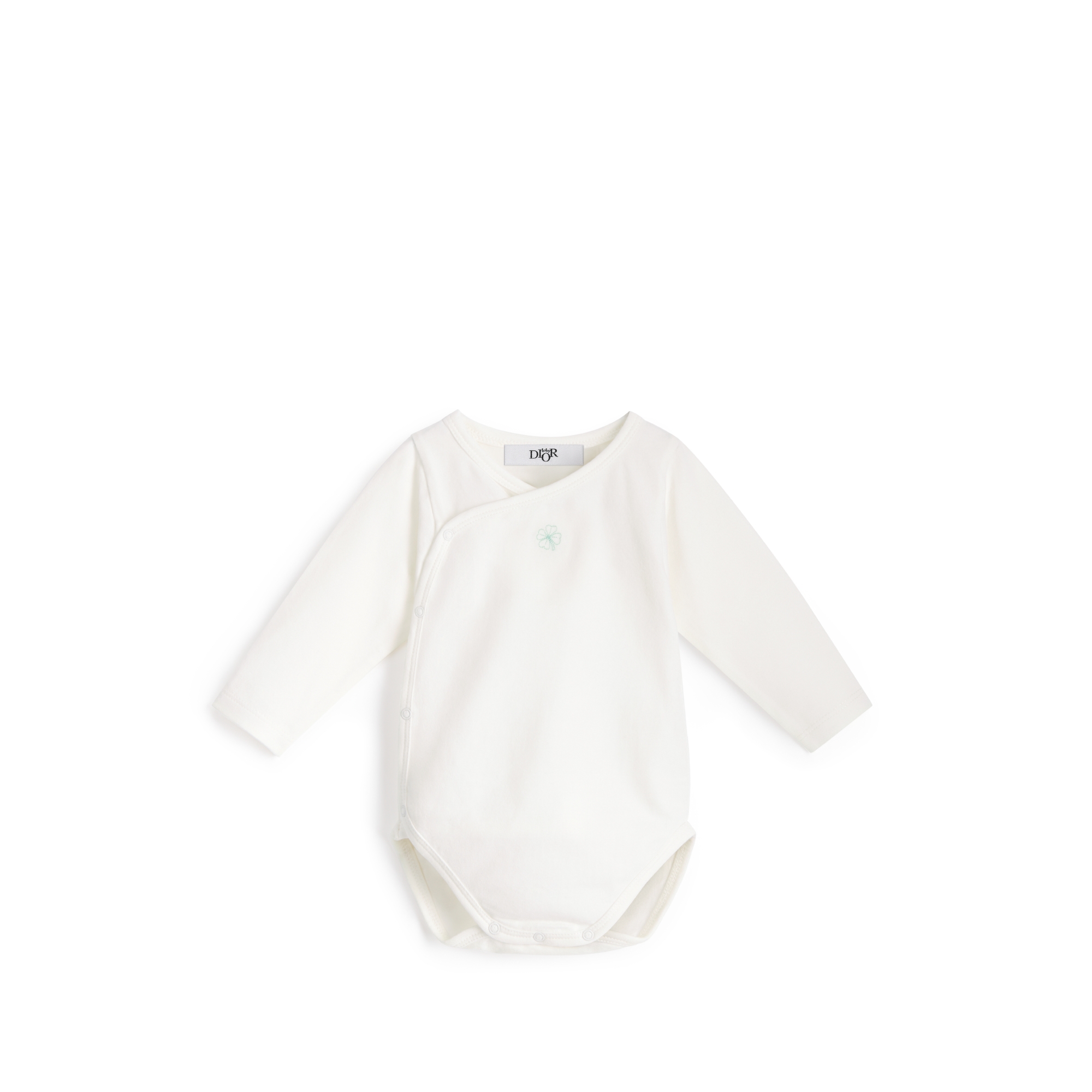 长袖连体衣套装 象牙色棉质混纺平纹针织面料 E05