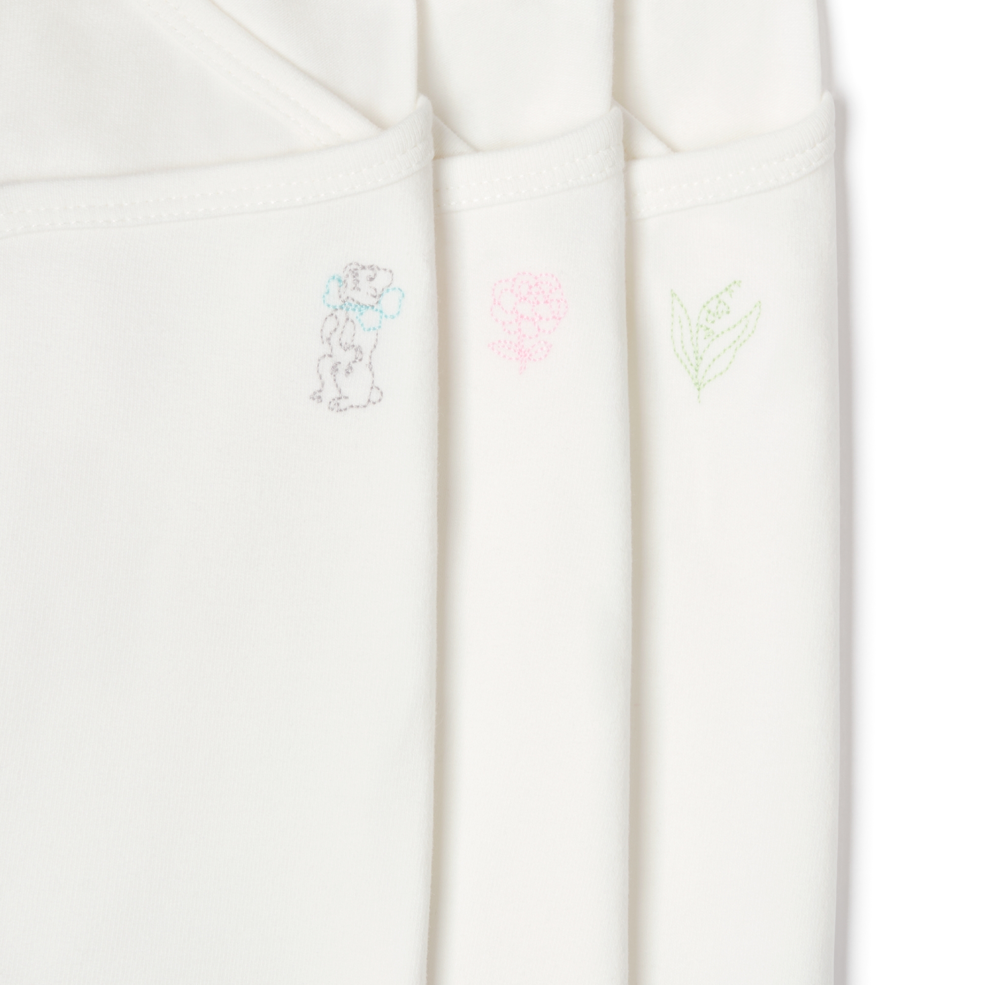 长袖连体衣套装 象牙色棉质混纺平纹针织面料 E09