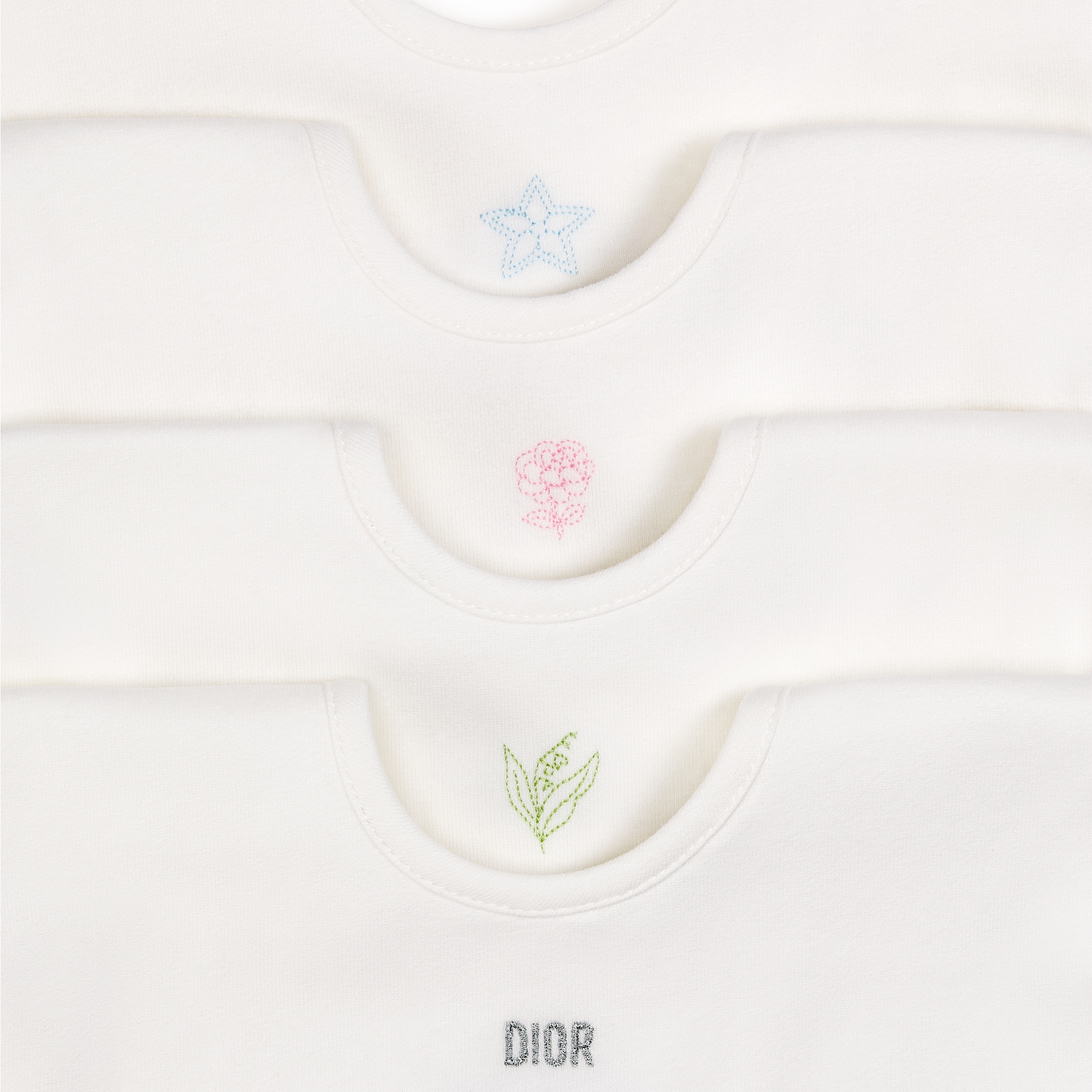 围兜套装 象牙色棉质混纺平纹针织面料 E02