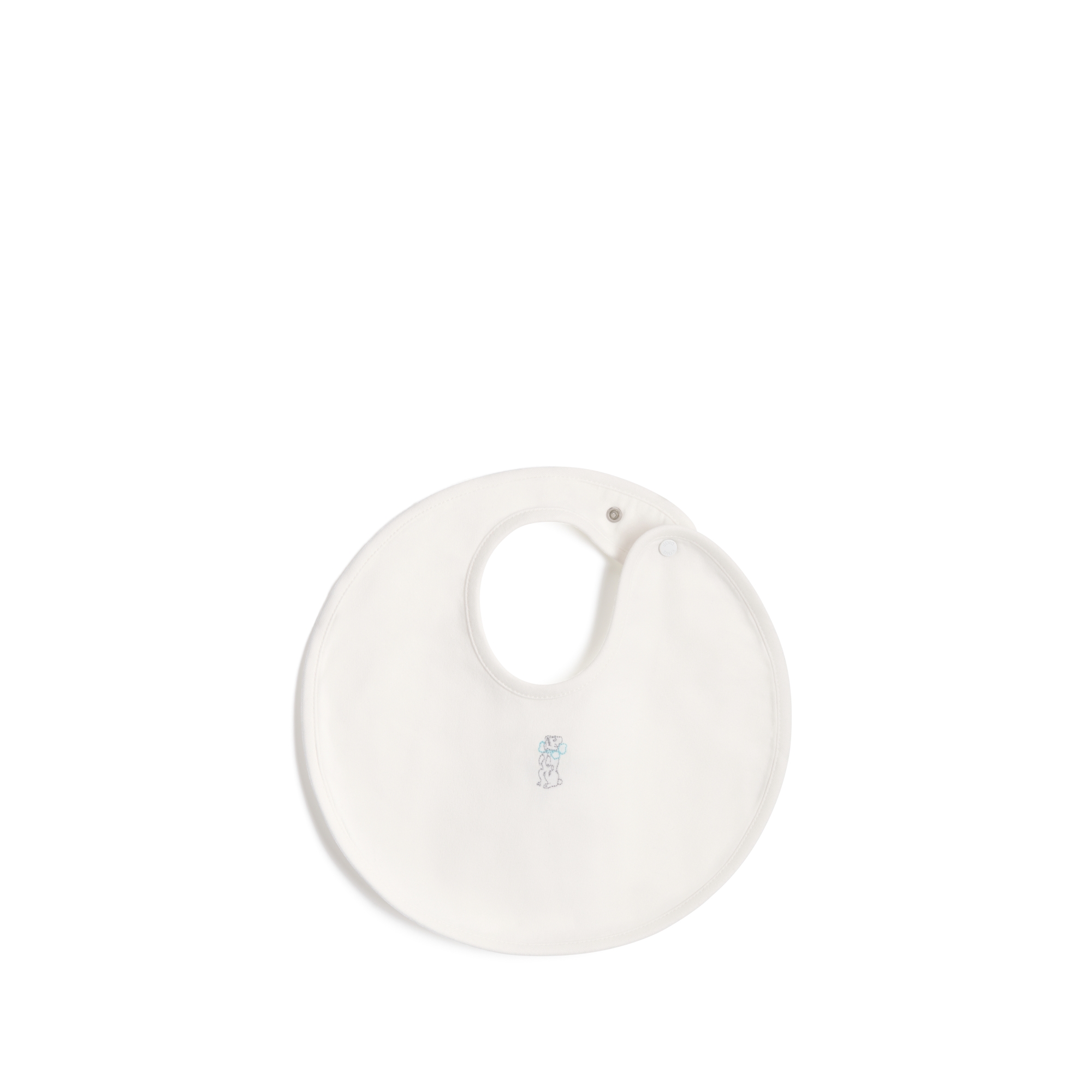 围兜套装 象牙色棉质混纺平纹针织面料 E04