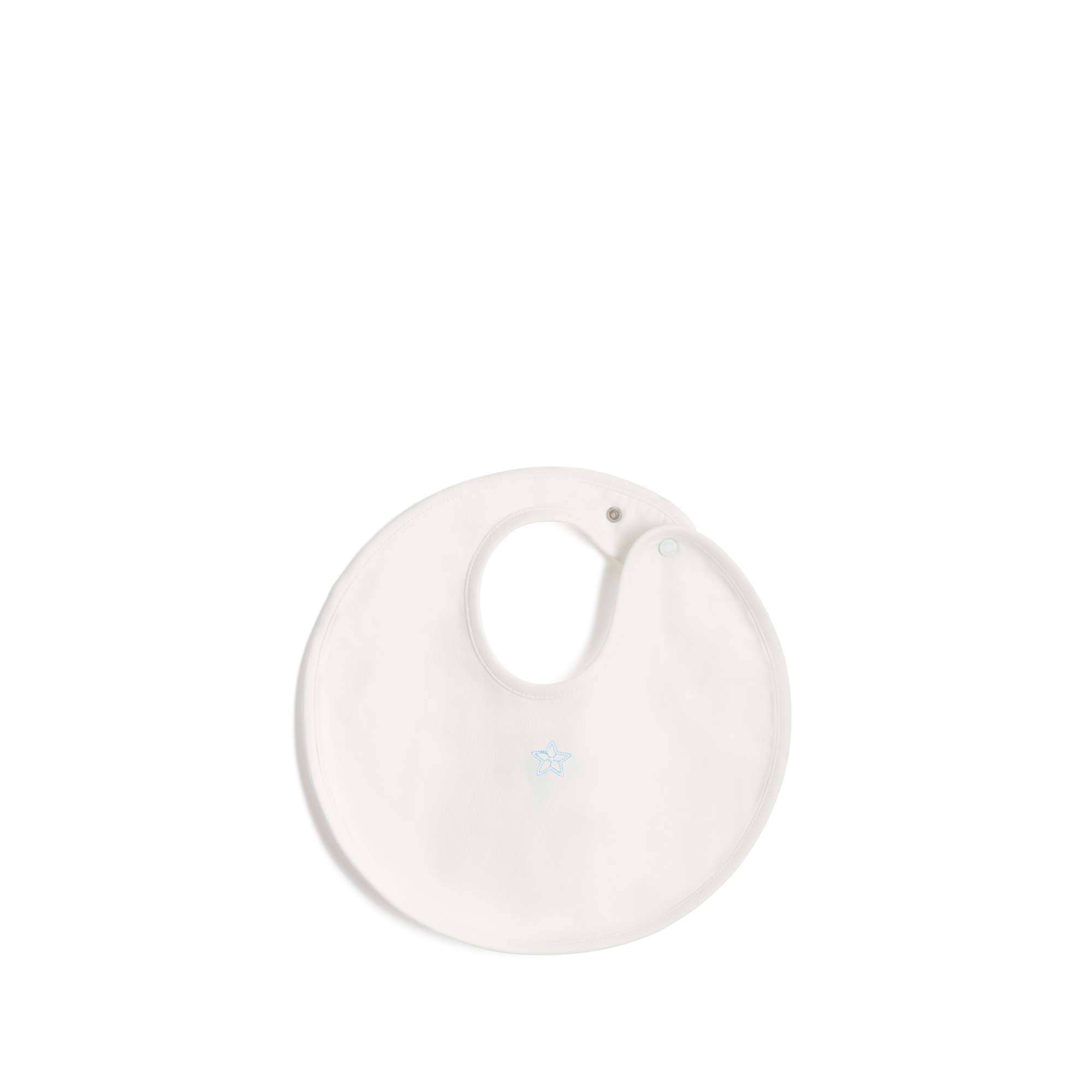 围兜套装 象牙色棉质混纺平纹针织面料 E05