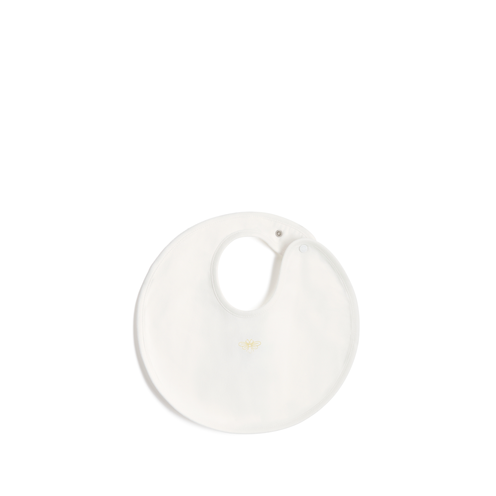 围兜套装 象牙色棉质混纺平纹针织面料 E06