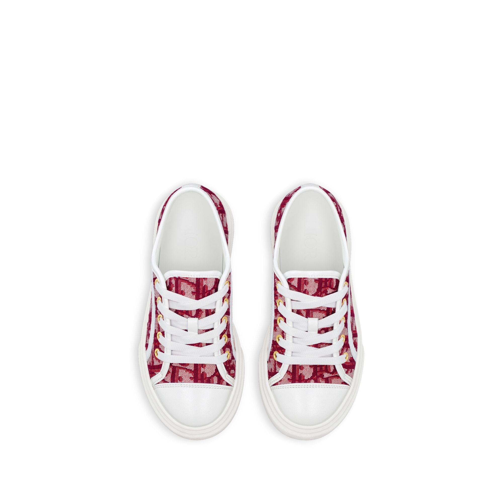 儿童低帮运动鞋 红色 Oblique 印花面料 E06