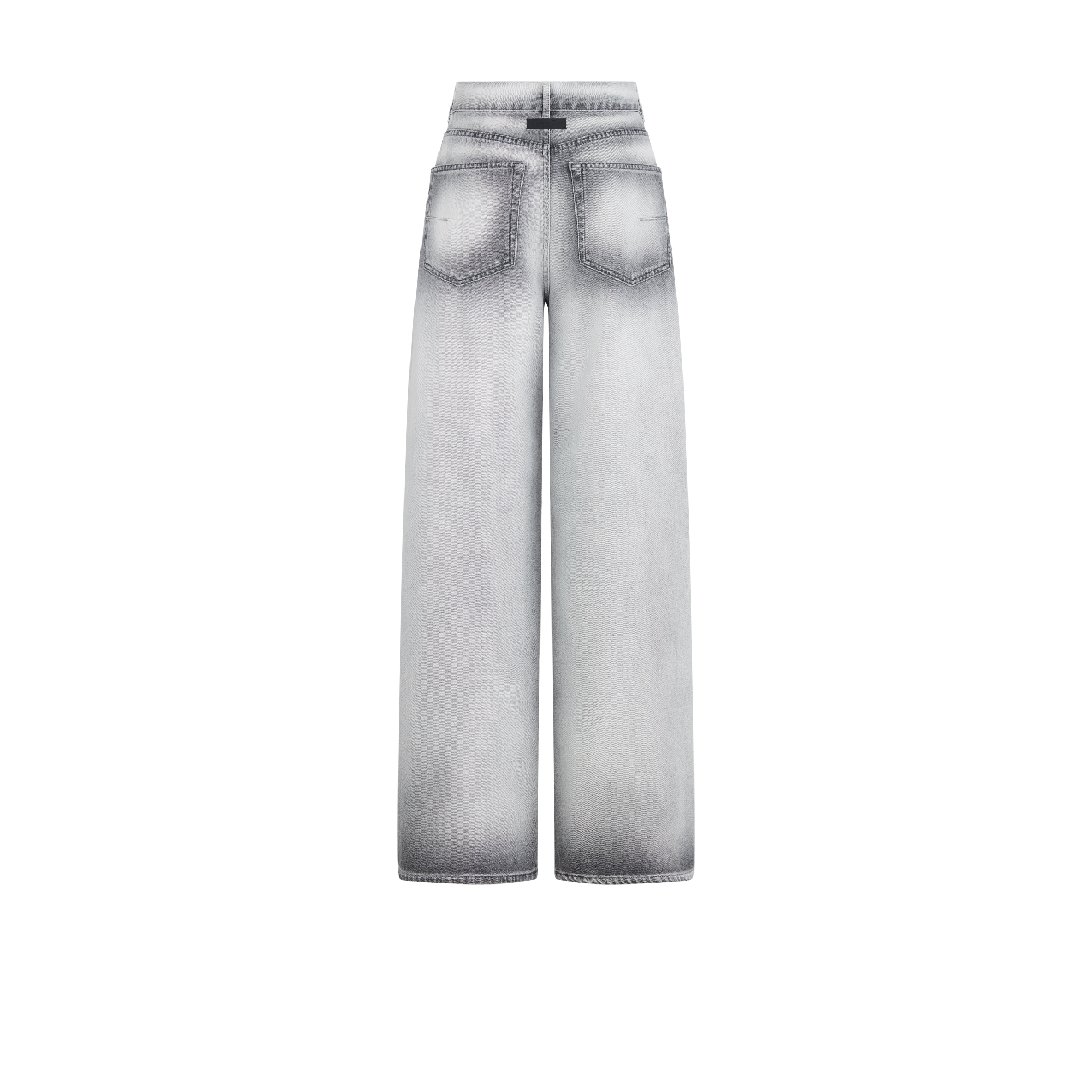 喇叭形牛仔裤 灰色石洗棉质牛仔面料 E08