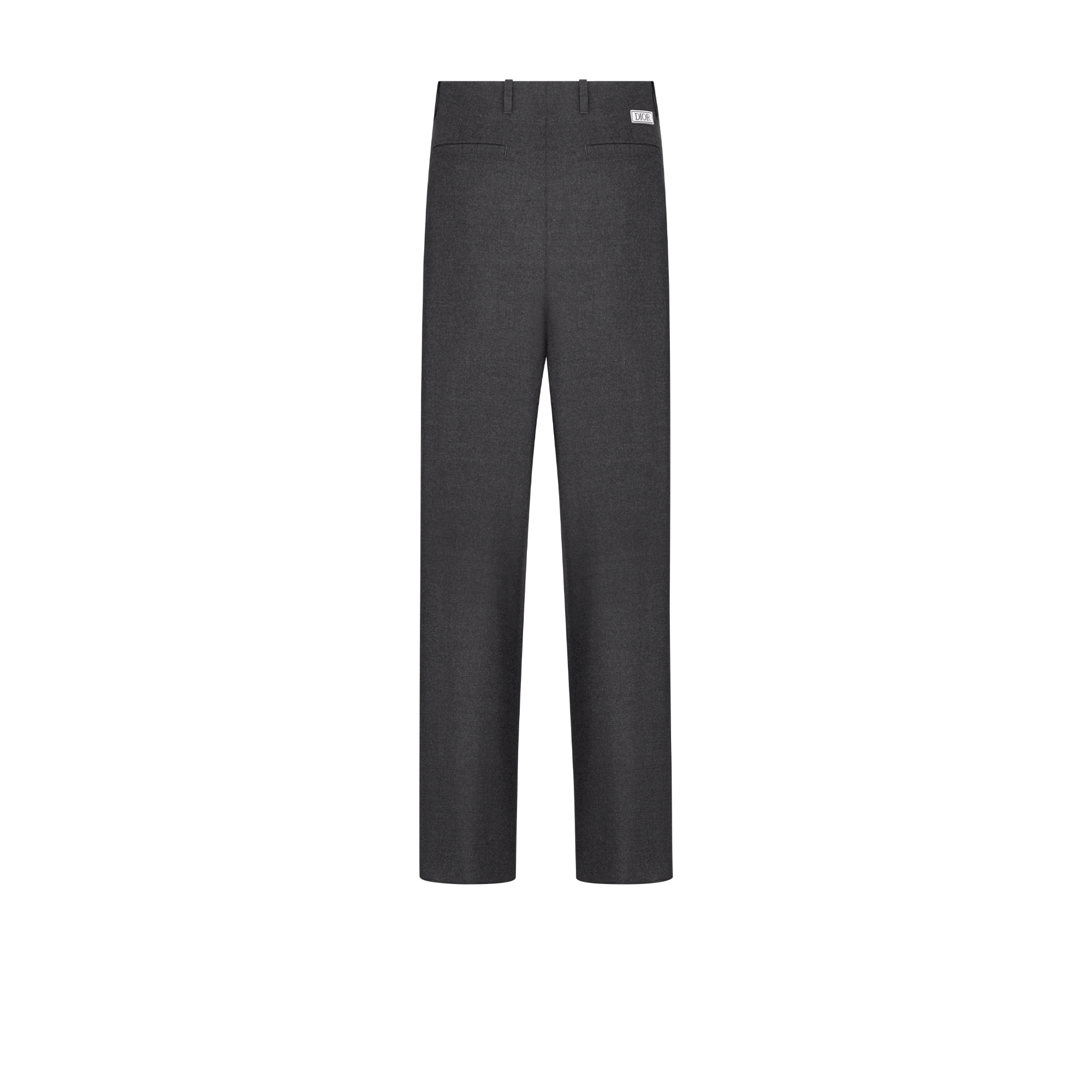 Dior Icons 宽松长裤 煤灰色法兰绒 E08