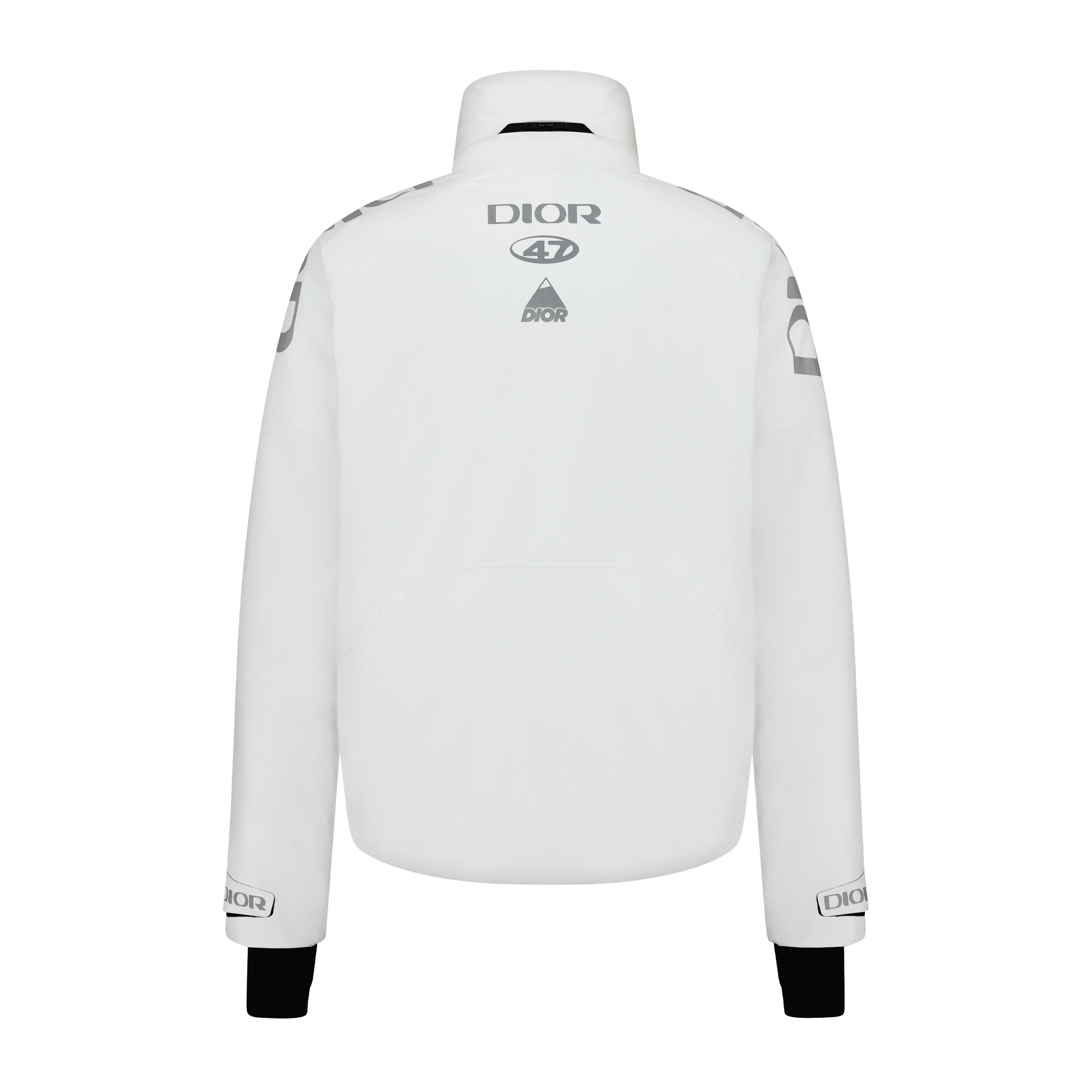滑雪派克大衣 白色科技面料 DIOR AND DESCENTE 图案 E08