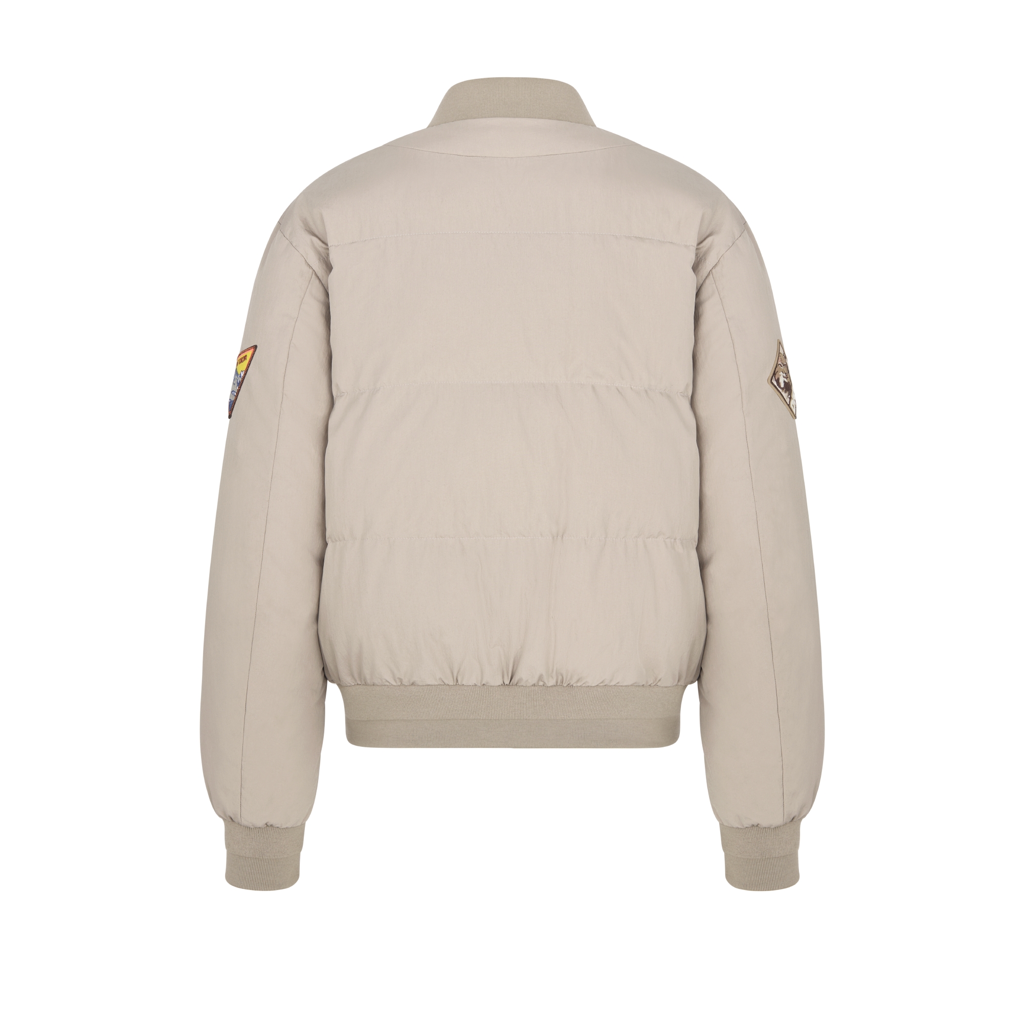 绗缝短夹克 米色棉质混纺面料 Dior Mountain 刺绣 E08