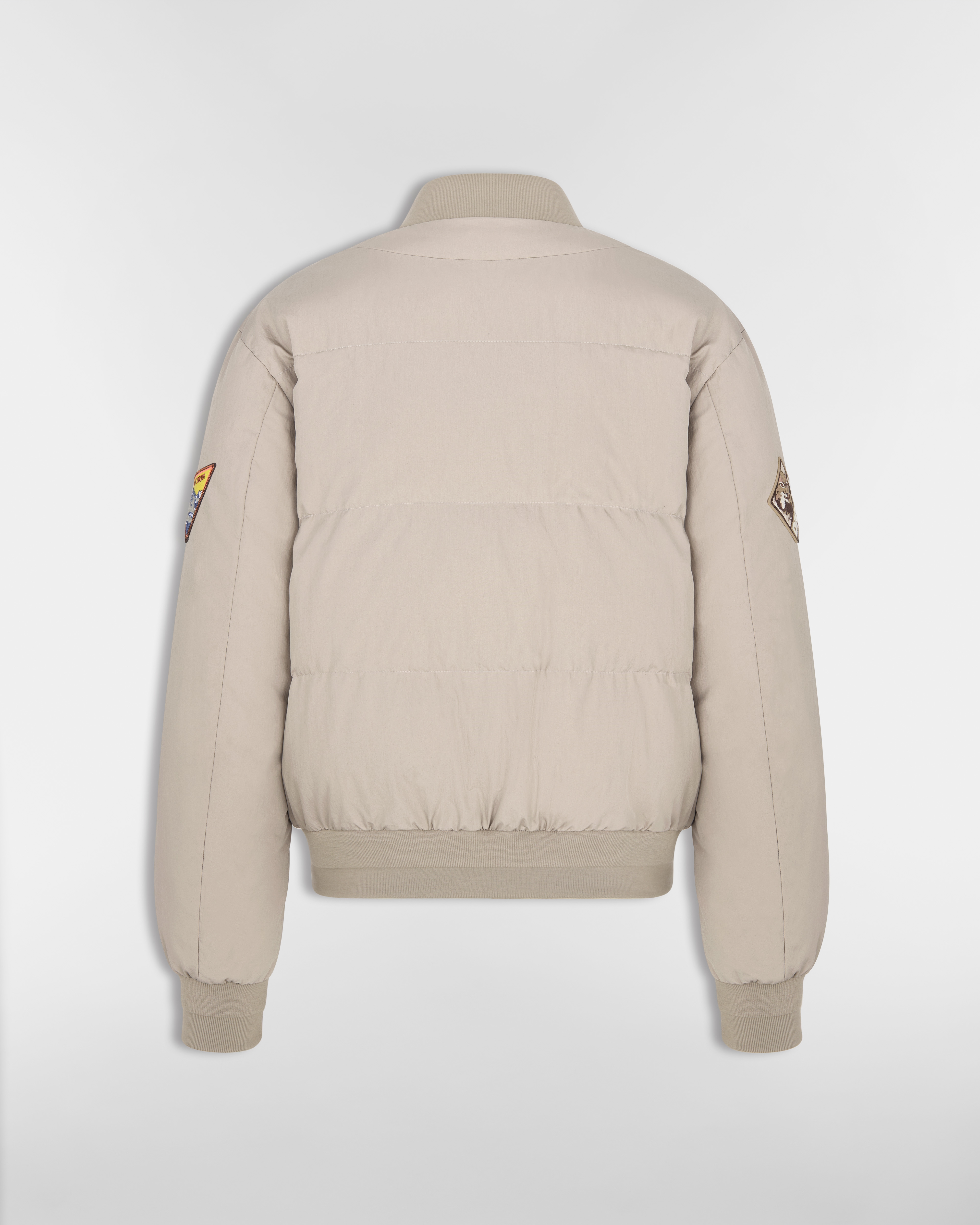 绗缝短夹克 米色棉质混纺面料 Dior Mountain 刺绣 E08