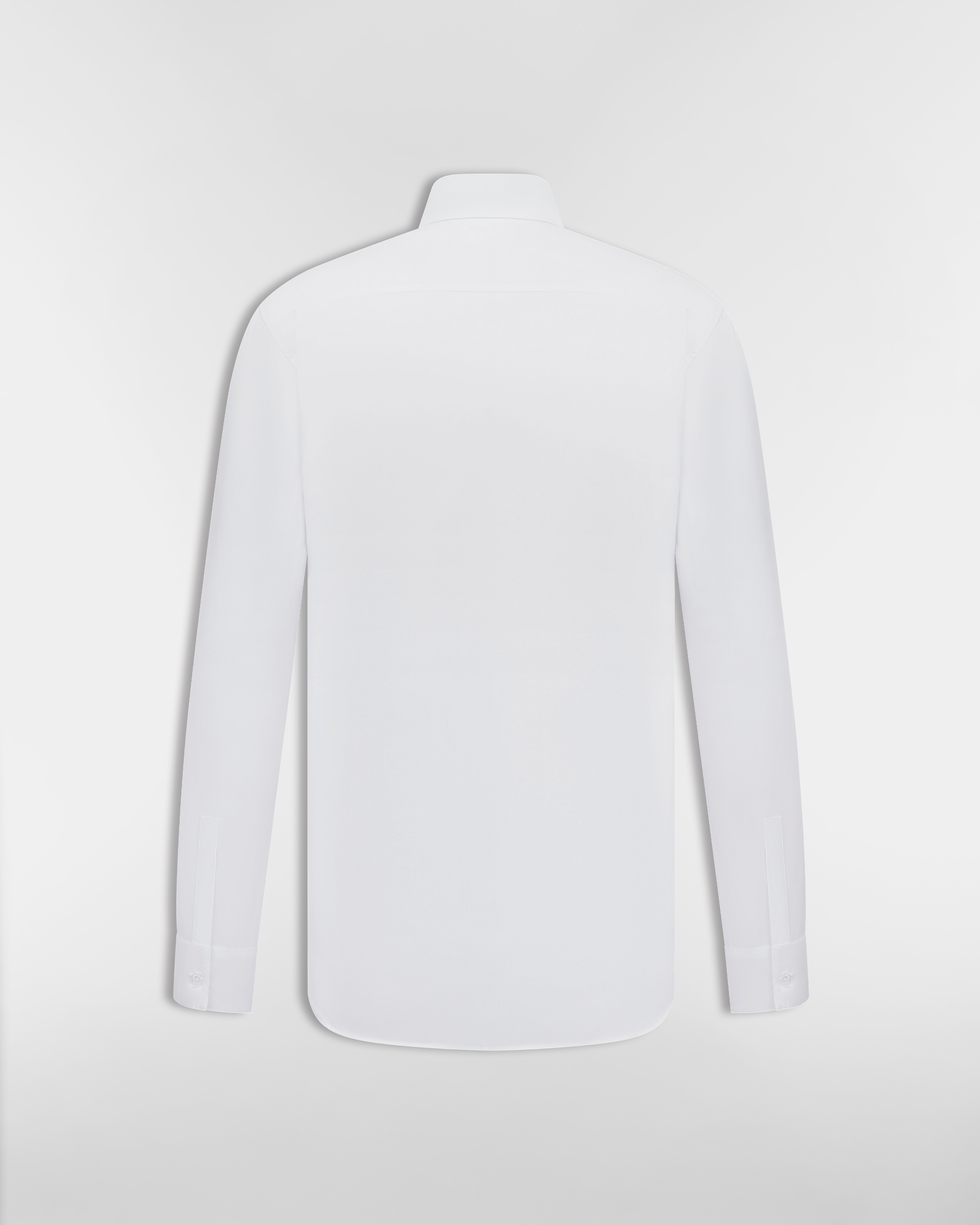 衬衫 白色棉府绸 CD Box 刺绣 E08