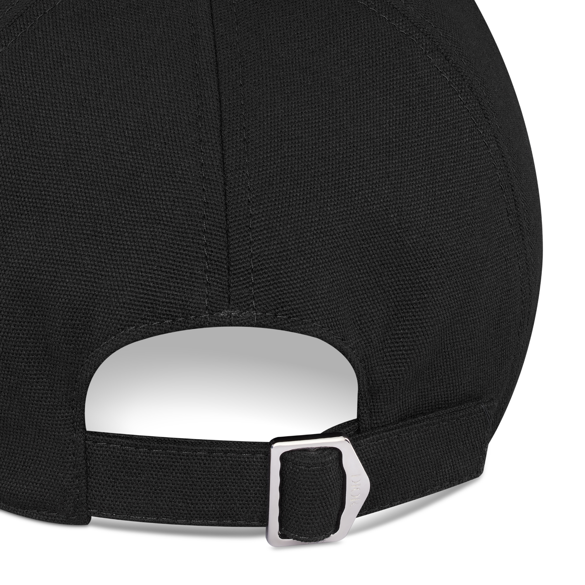 棒球帽 黑色棉质帆布 Dior Ribbon 刺绣 E09