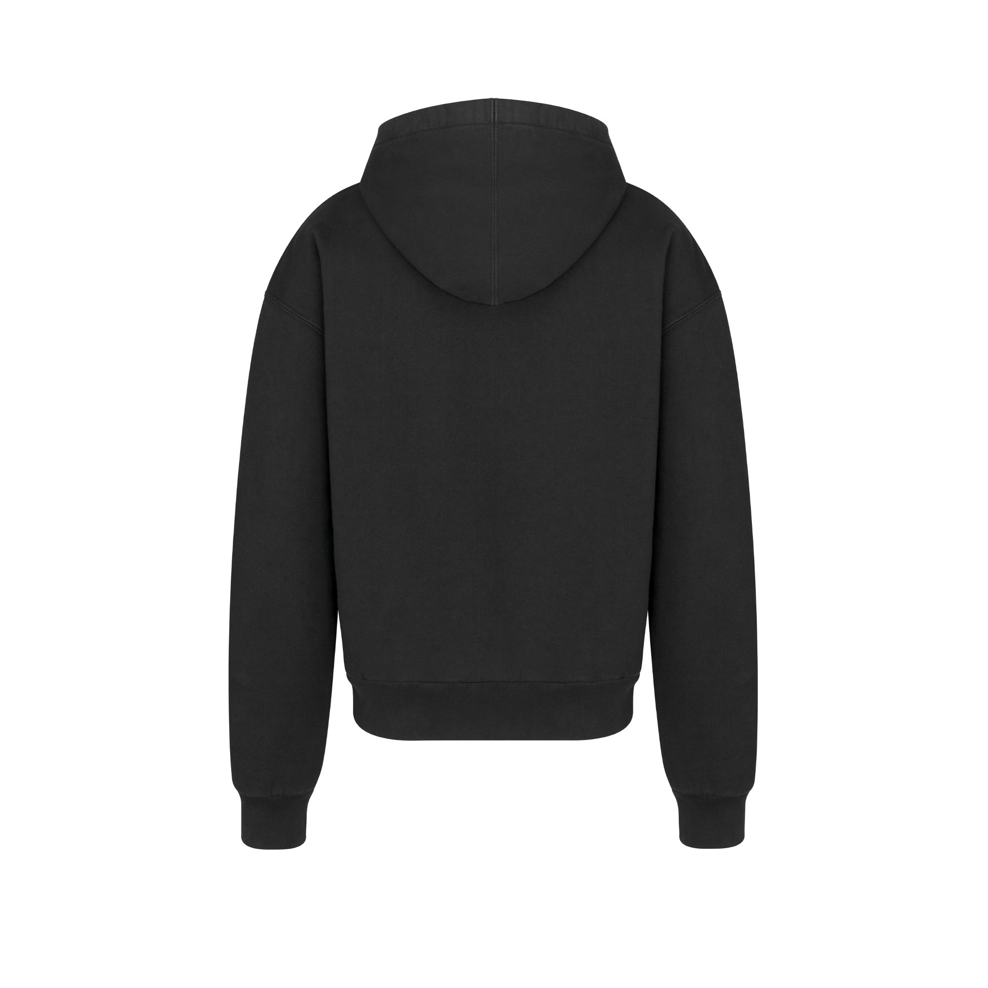 连帽运动衫 深灰色棉质起绒面料 Oblique 印花 E08