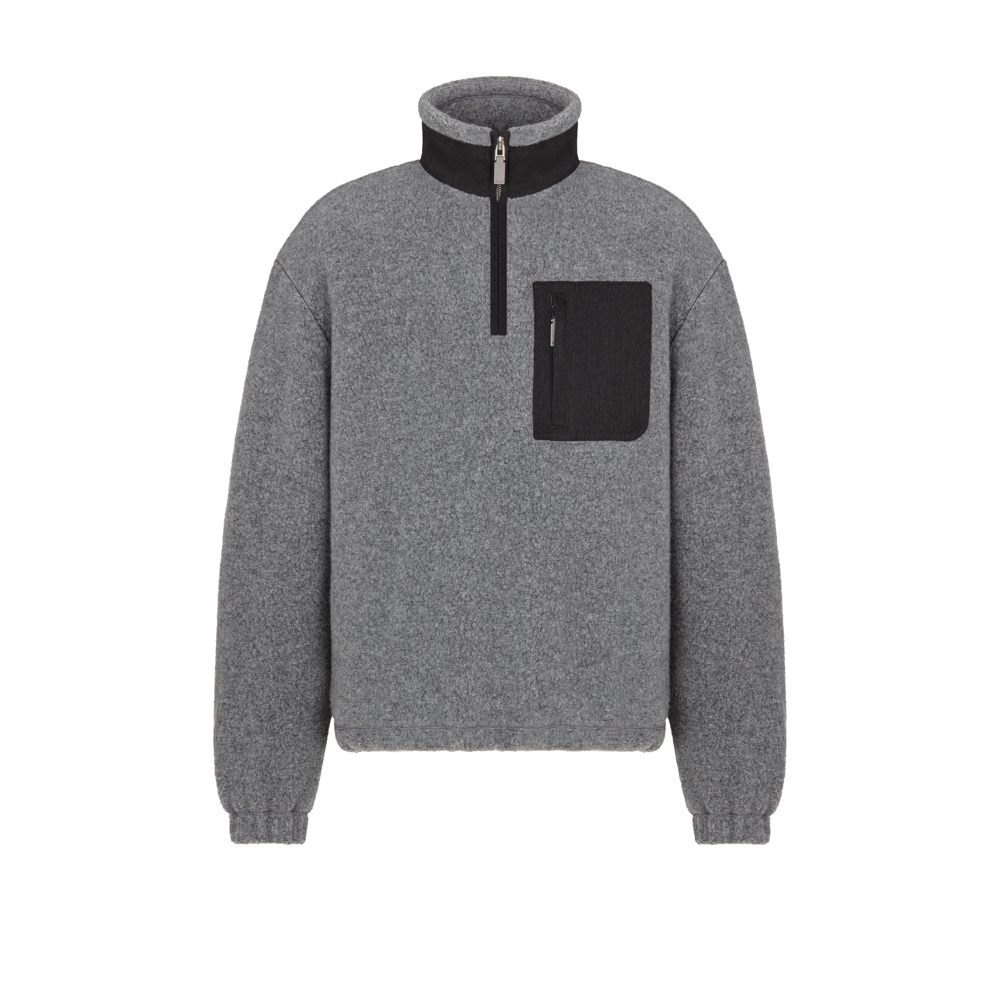 Dior Icons 卫衣 灰色山羊绒和绵羊毛混纺起绒面料 E01