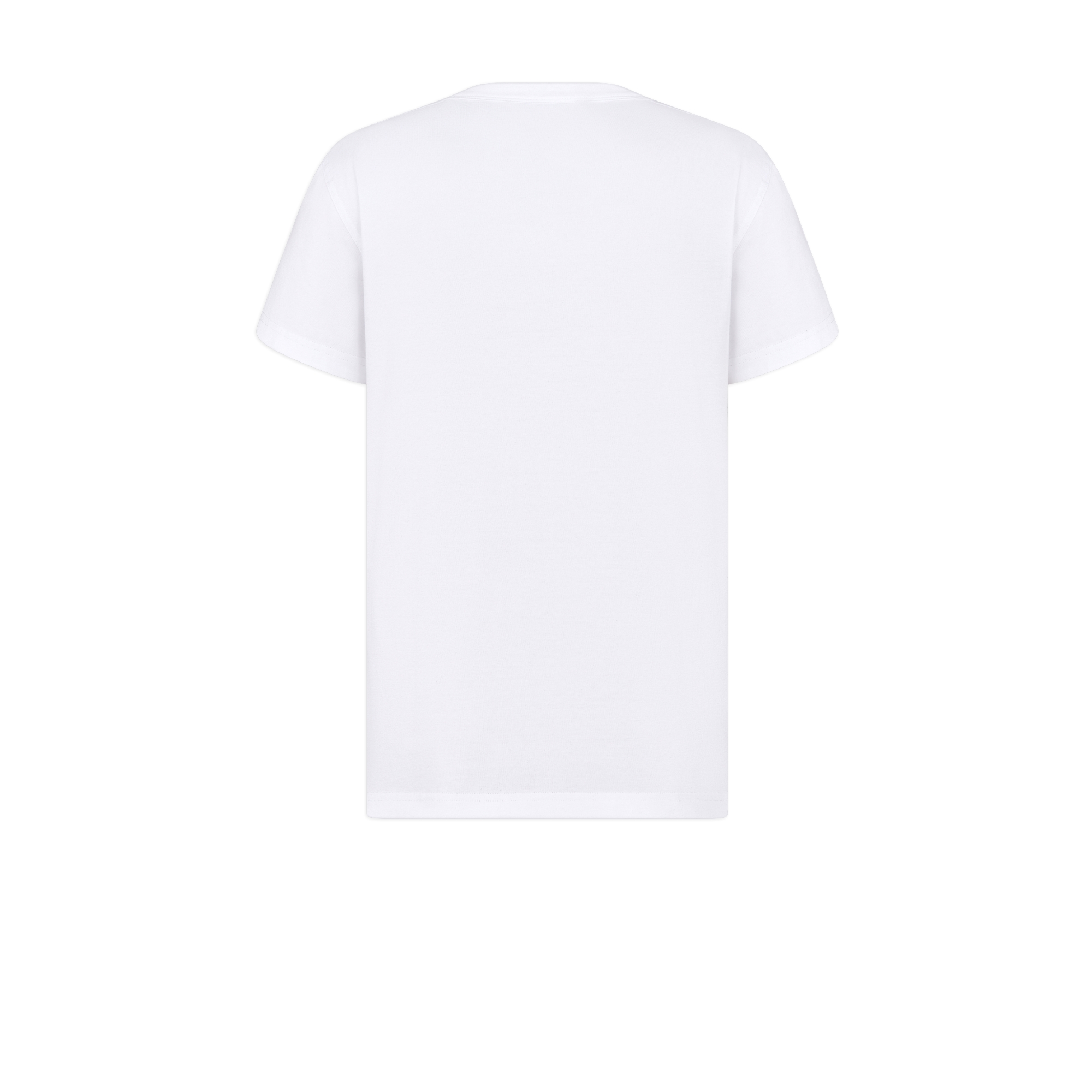 常规版型 T 恤 白色棉质平纹针织面料 Dior Ribbon 标志 E08