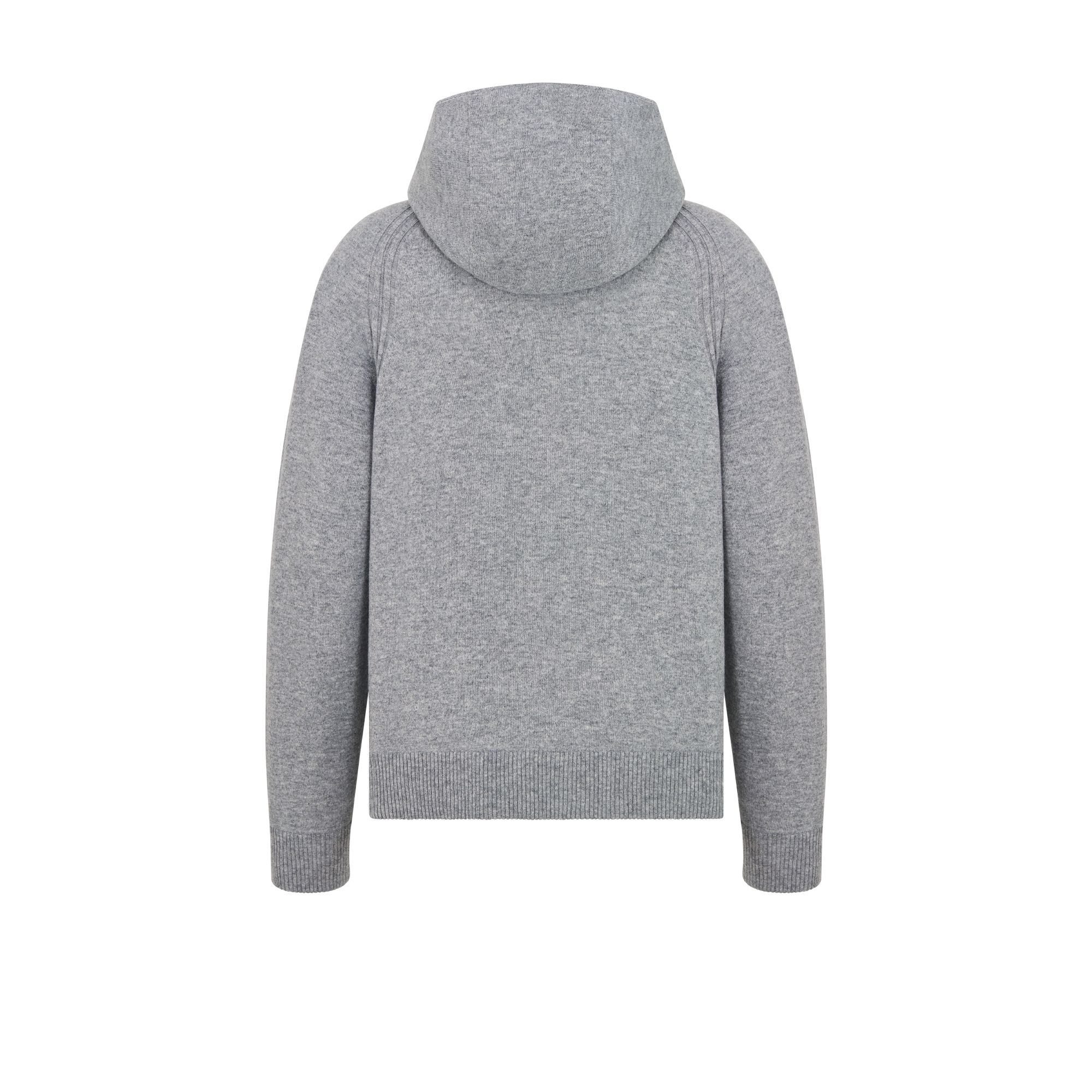 Dior Icons 连帽运动衫 灰色山羊绒平纹针织面料 E08