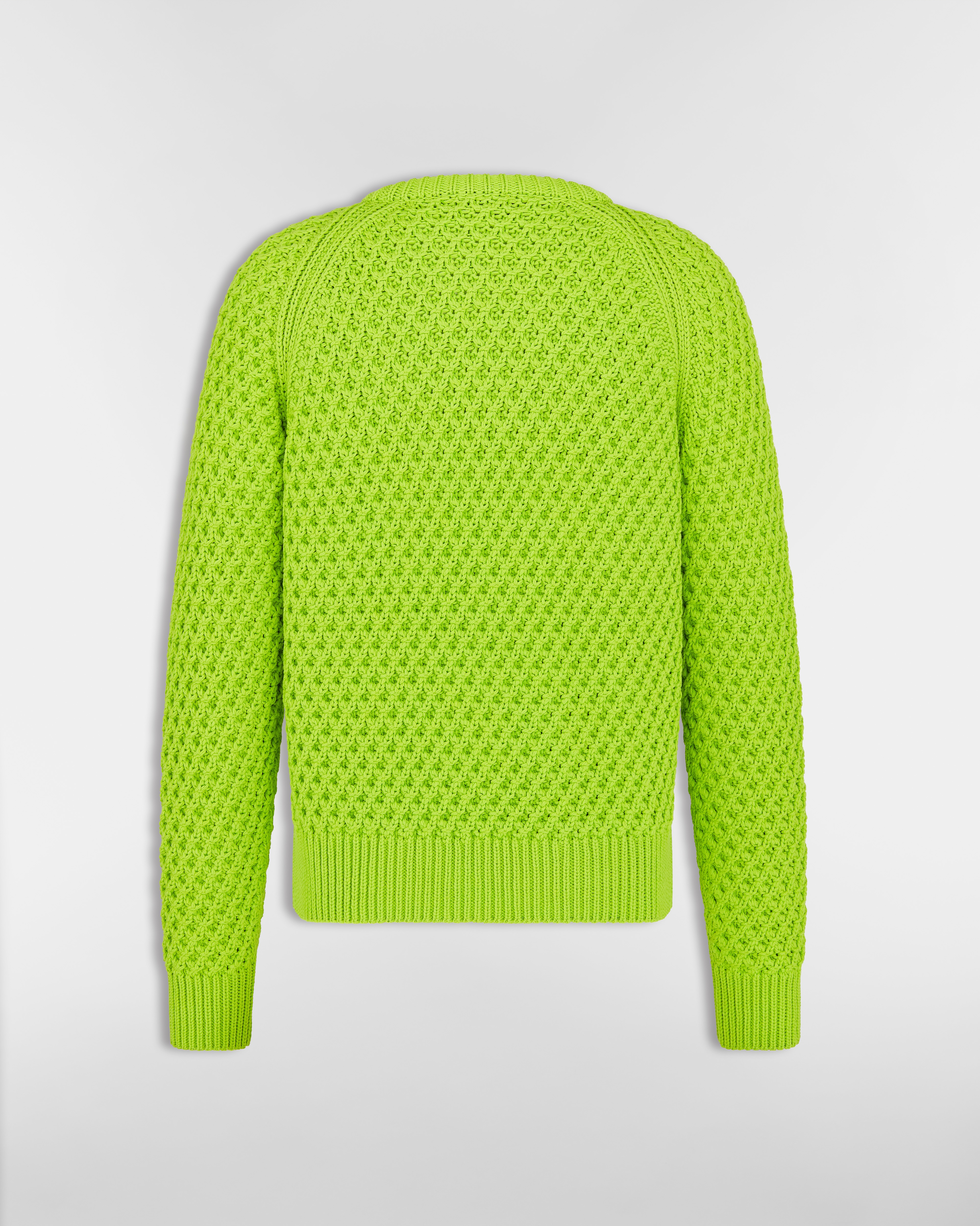 针织衫 绿色绵羊毛混纺针织面料 CD Box 标志 E08