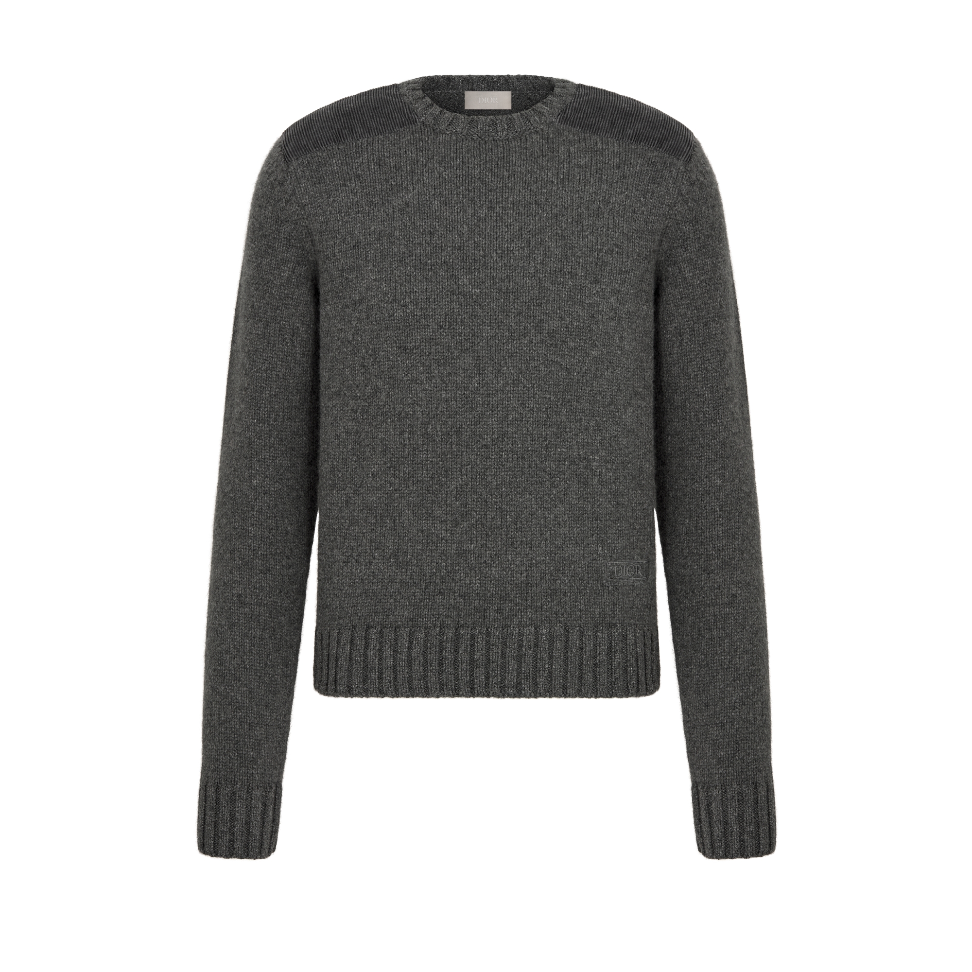 Dior Icons 针织衫 灰色山羊绒平纹针织面料 E01