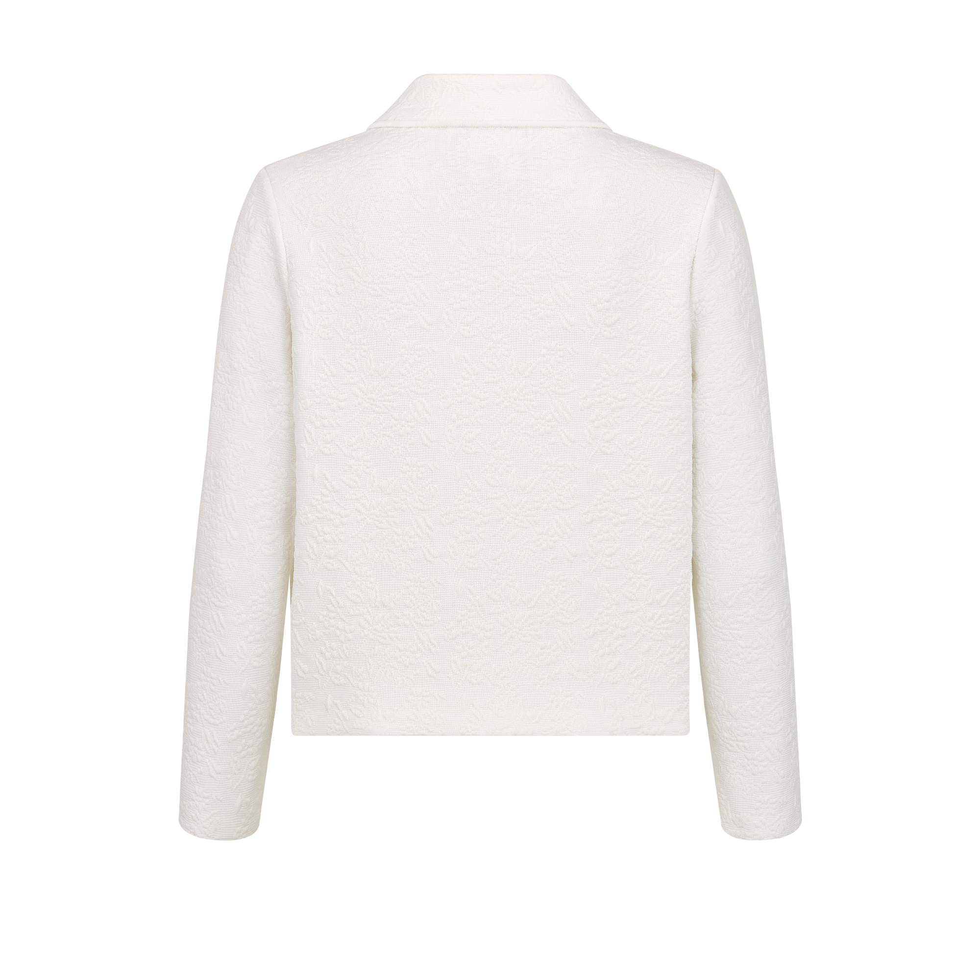 短款外套 米白色科技针织面料普罗旺斯风格绗缝 Millefiori 图案 E08