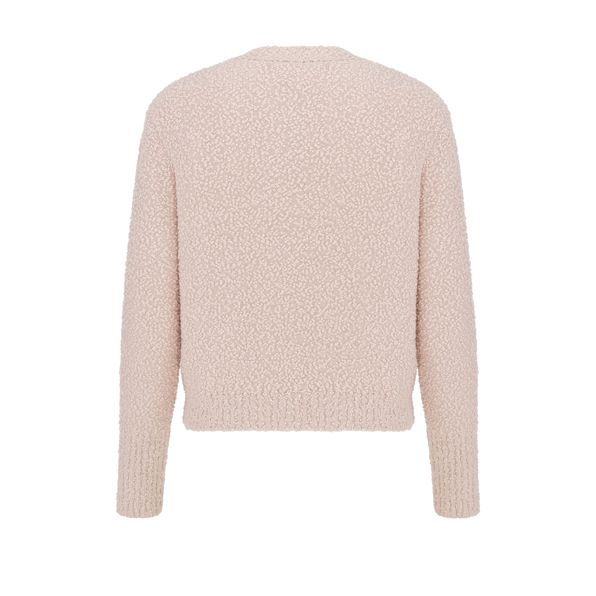 两件套 粉色棉质混纺毛圈花式线针织面料 E08