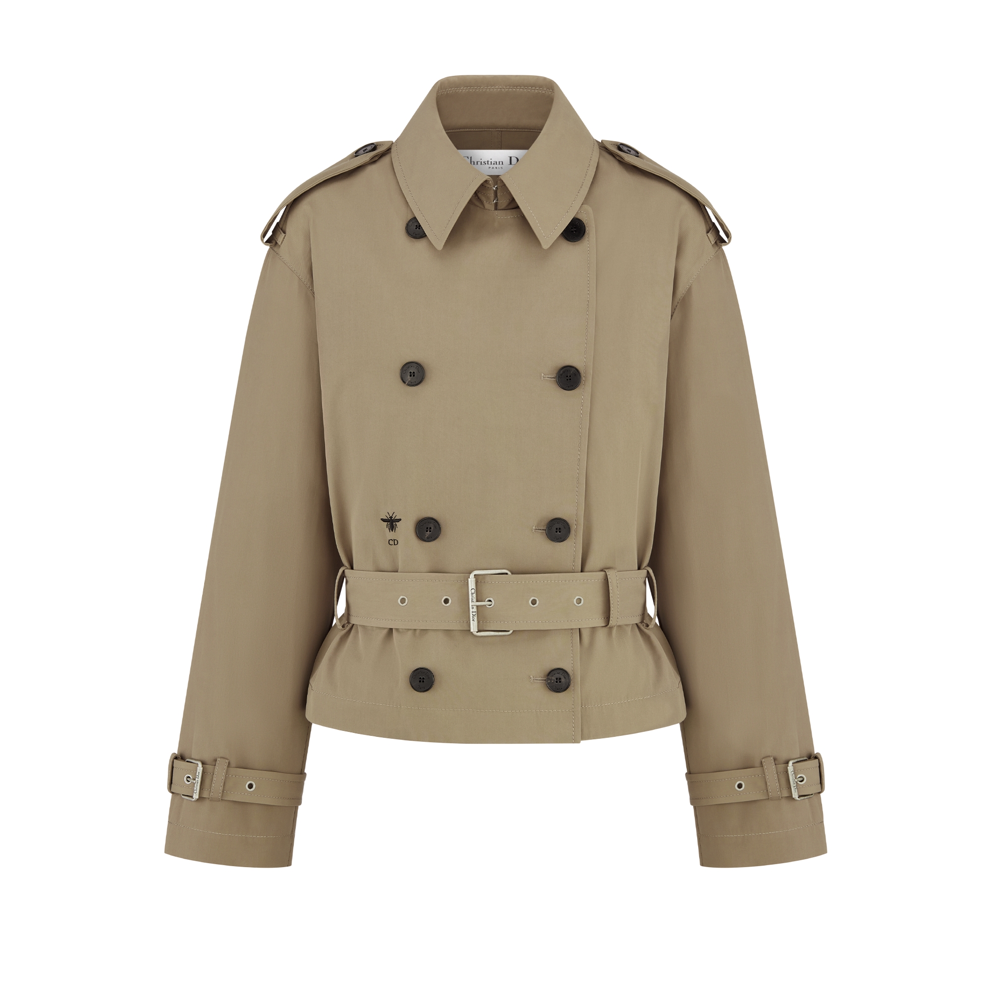 夹克 米色棉质华达呢面料 E01