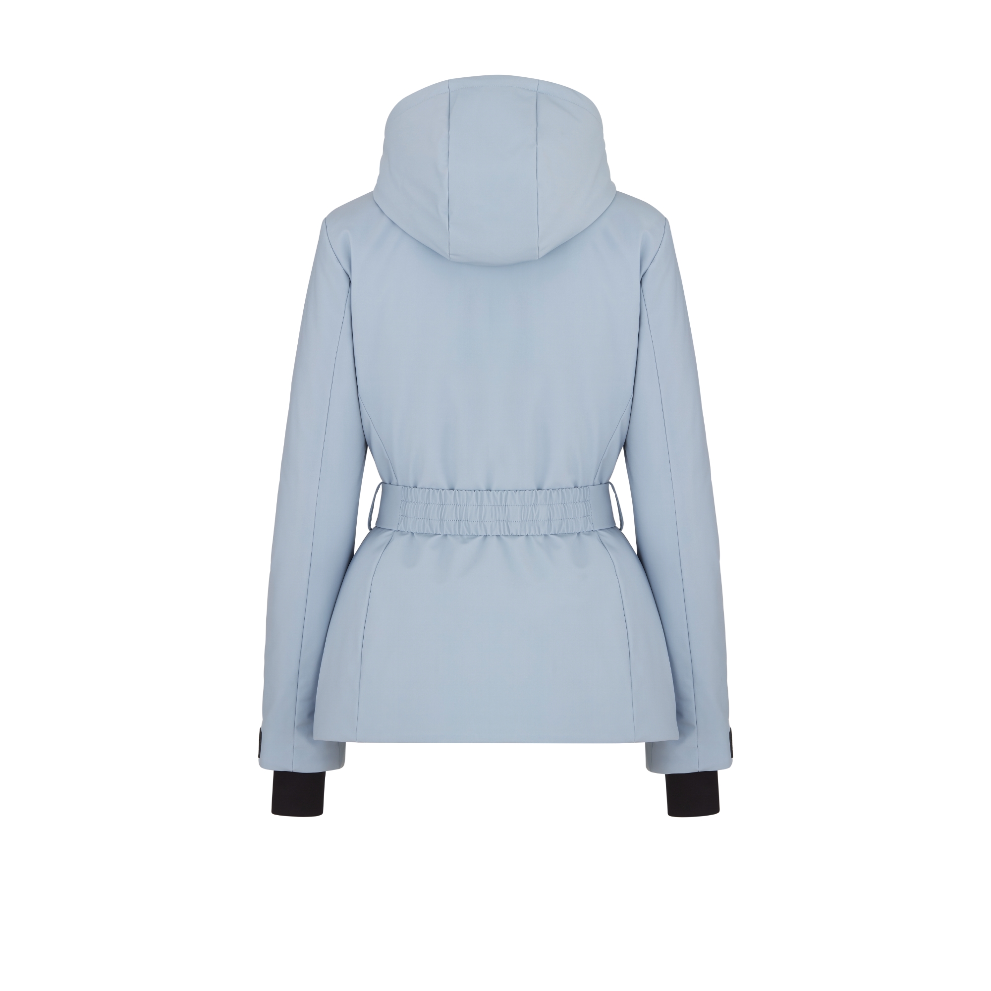 DiorAlps 连帽夹克 淡蓝色带夹层塔夫绸科技面料搭配腰带 E08