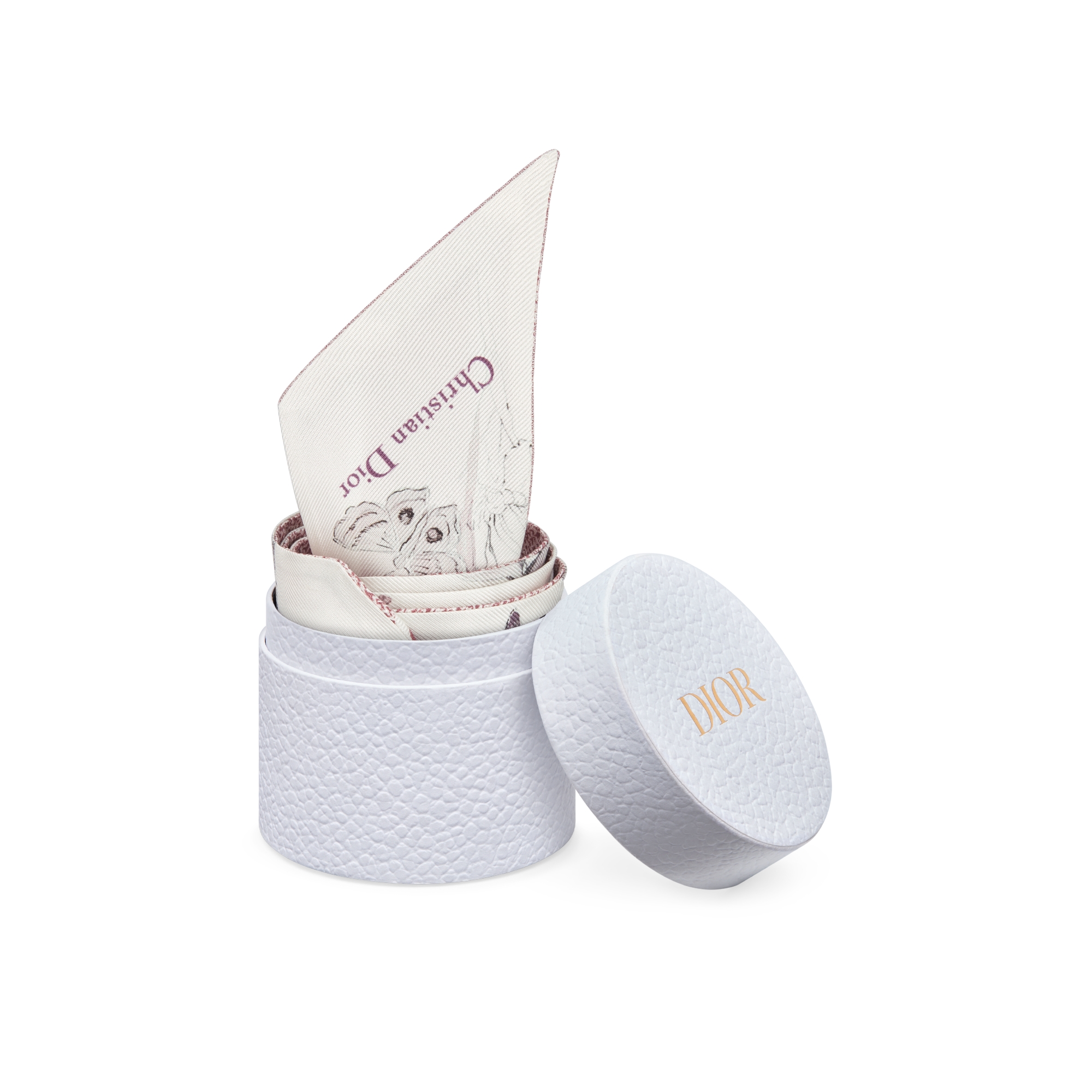 Mitzah 丝巾 白色和胭脂粉色桑蚕丝斜纹面料多色  Butterflies & Iris 图案 E10