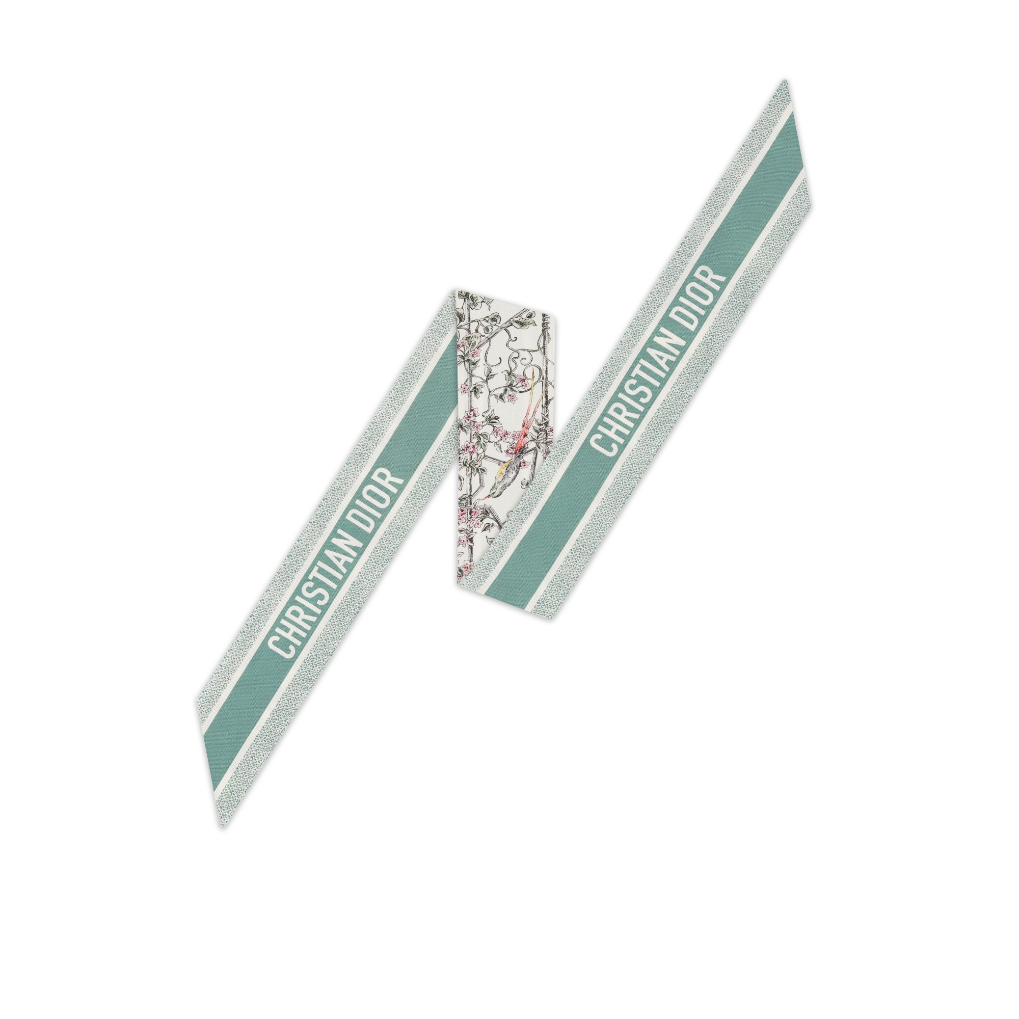 Mitzah 丝巾 多色桑蚕丝斜纹面料 Jardin D-Étoile 图案 E08