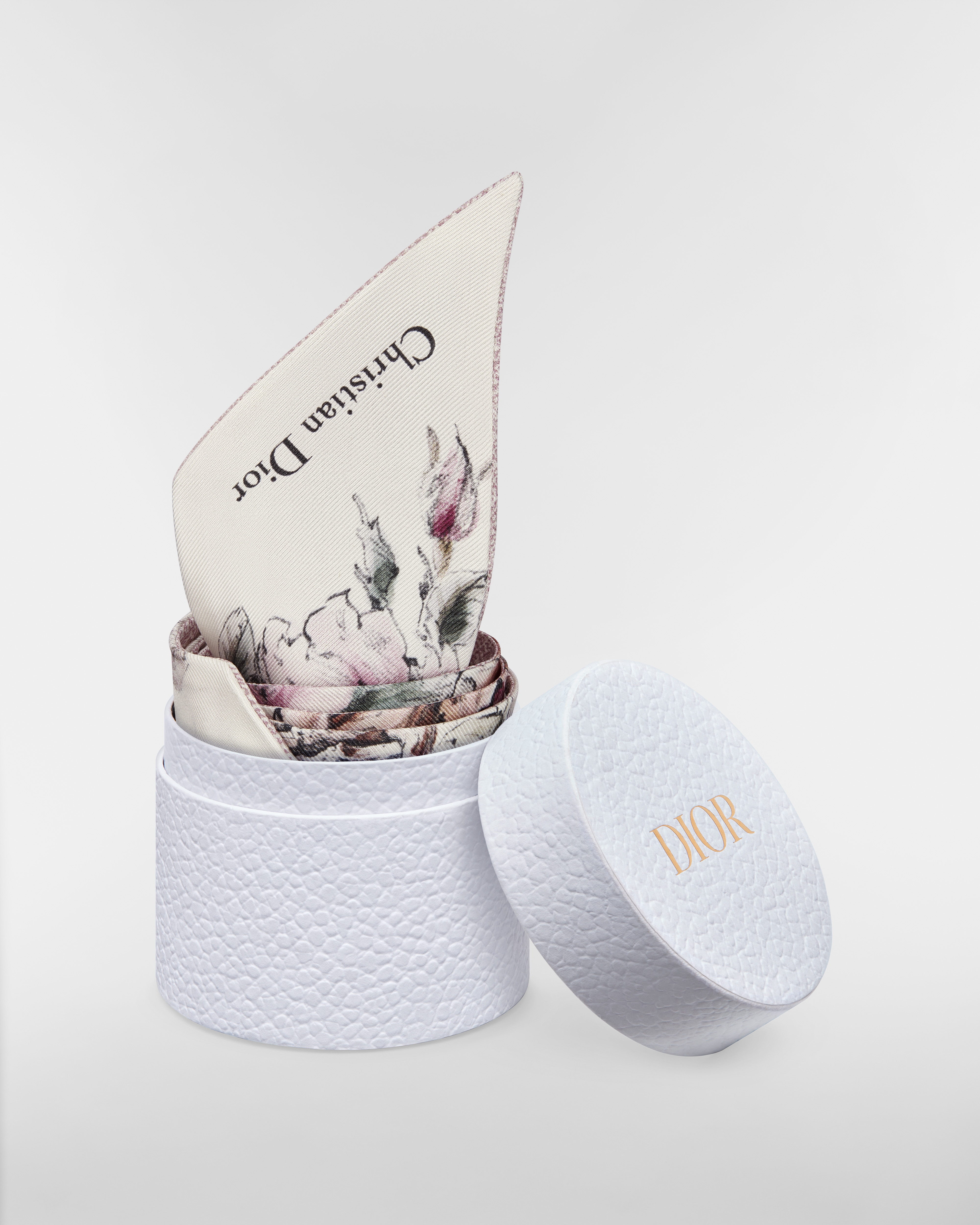 Mitzah 丝巾 白色和紫色桑蚕丝斜纹面料多色 Souvenir de Rome 图案 E10