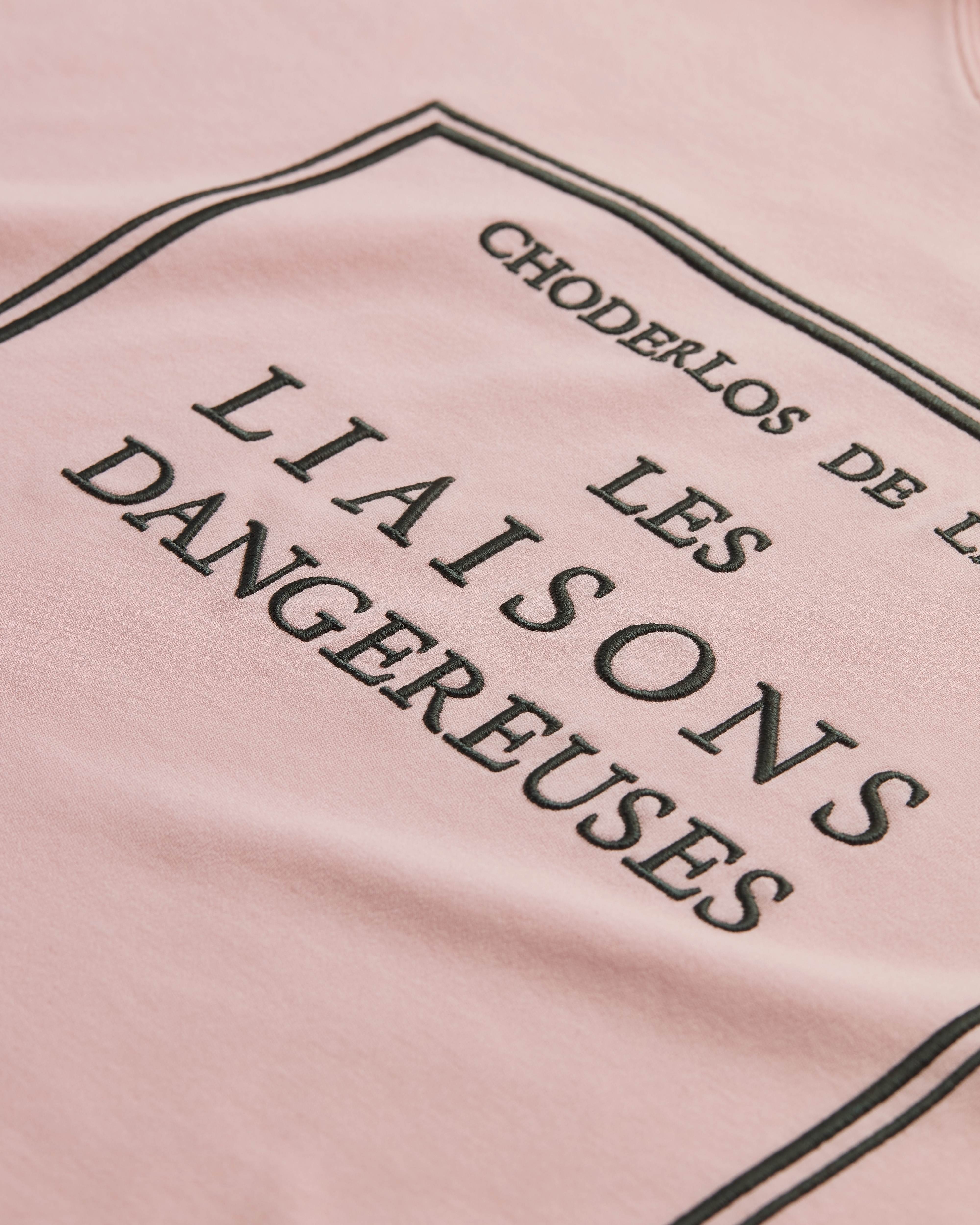 超大版型短款 T 恤 粉色和灰色棉质平纹针织面料 Book Cover 图案 E10