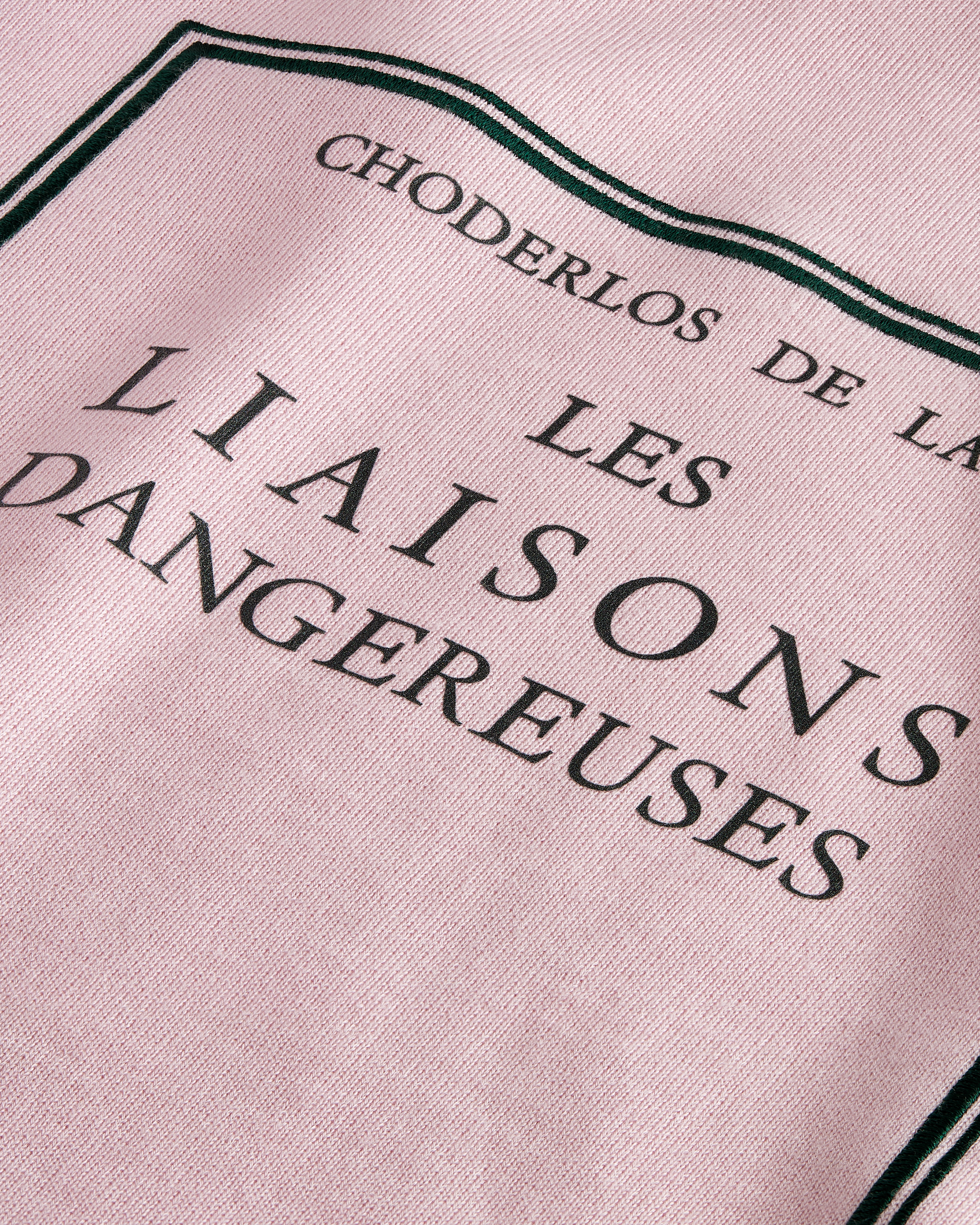 连帽运动衫 粉色和黑色山羊绒混纺面料 Book Cover 图案 E09