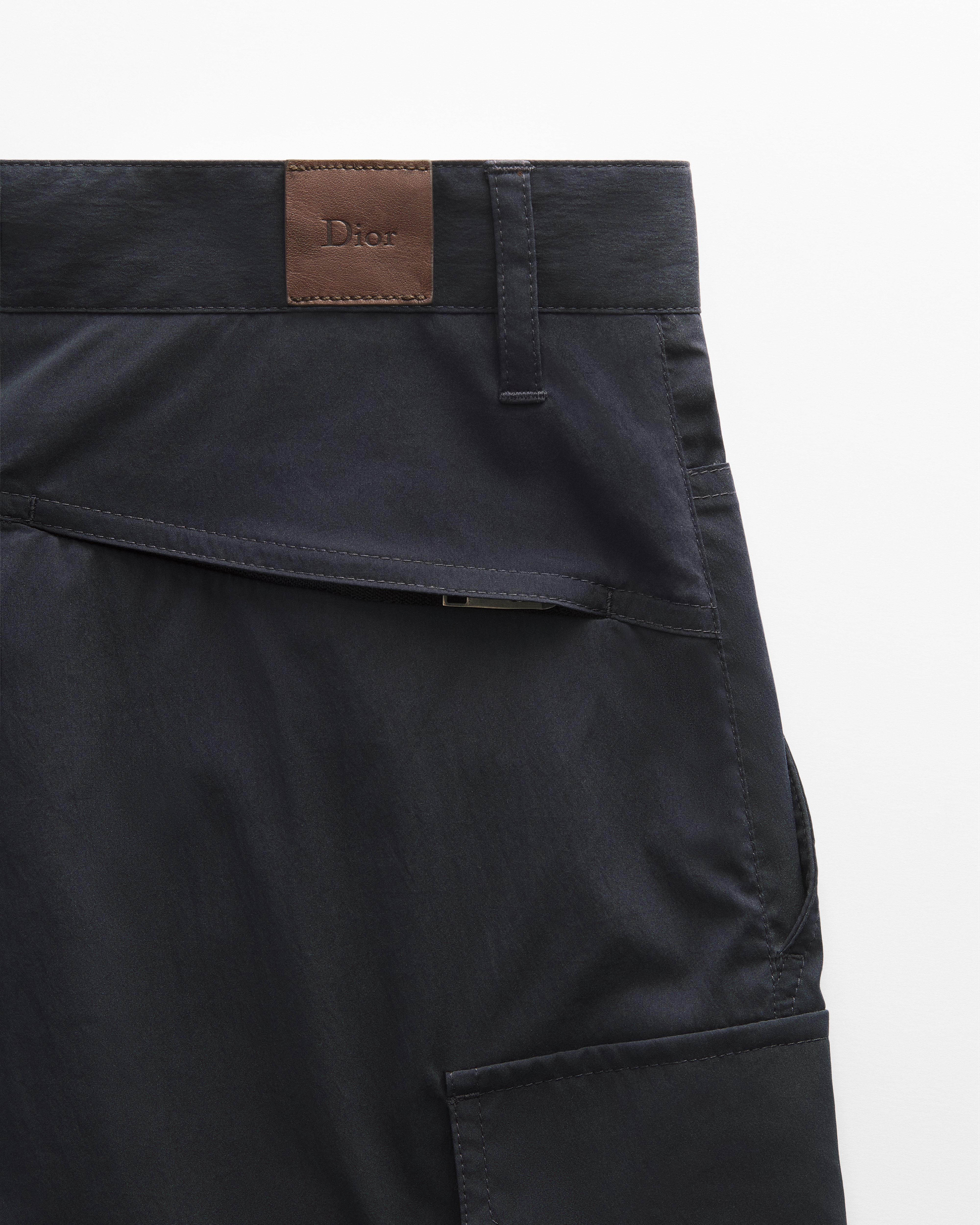 工装短裤 海军蓝色科技面料 Dior 刺绣 E10