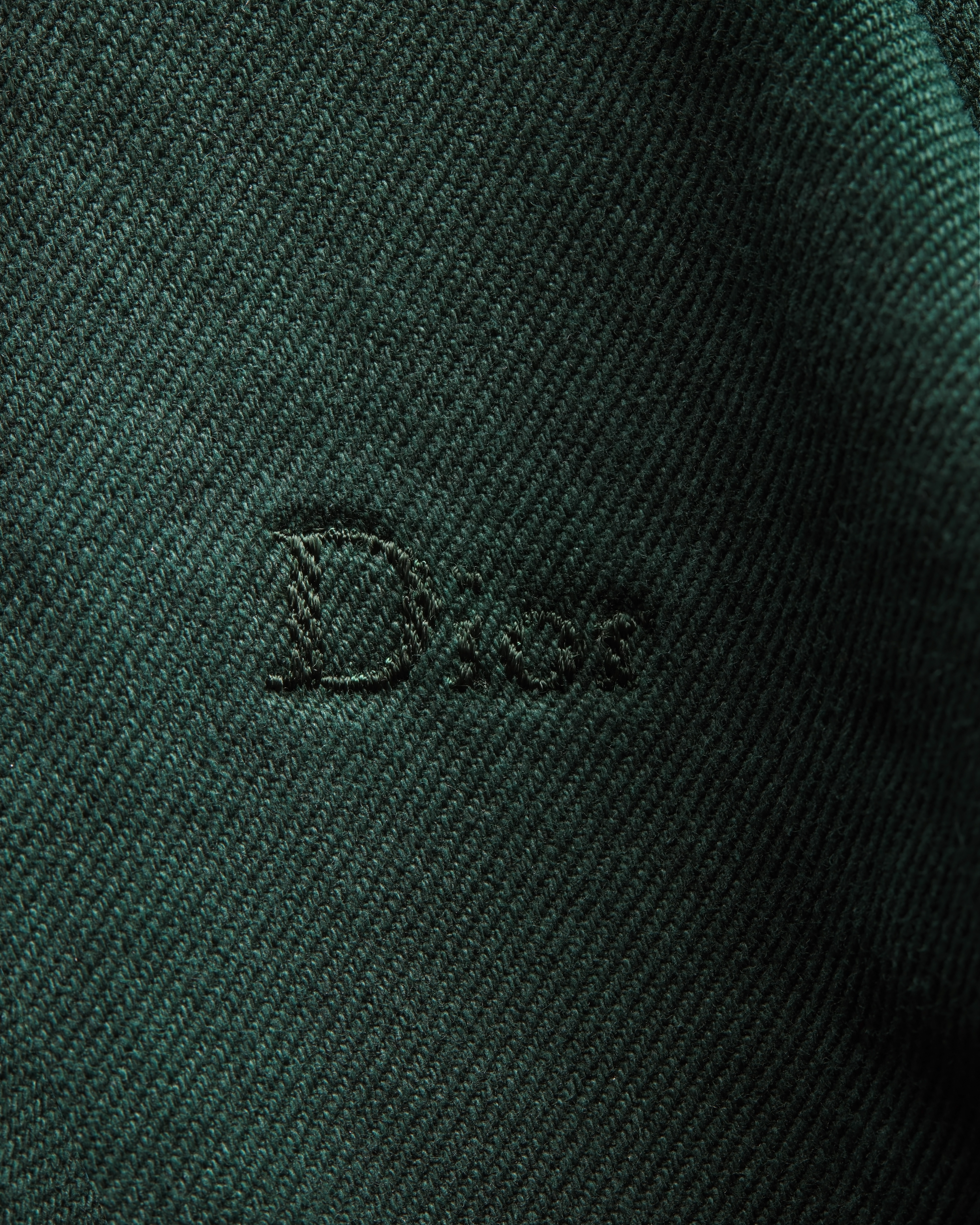 Dior Ingrid 短夹克 绿色棉质斜纹面料 E09