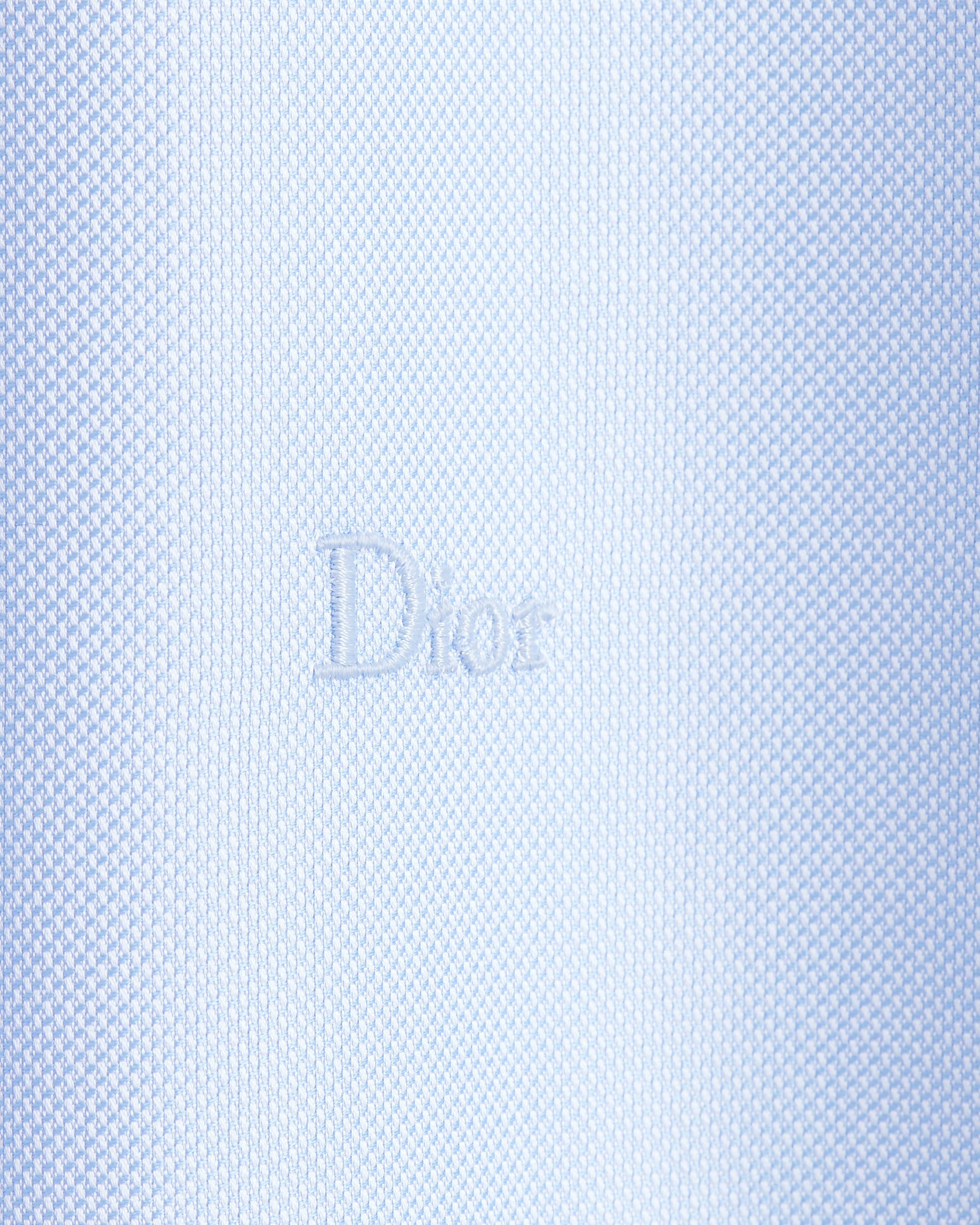 衬衫 蓝色棉质面料 Dior 刺绣 E10