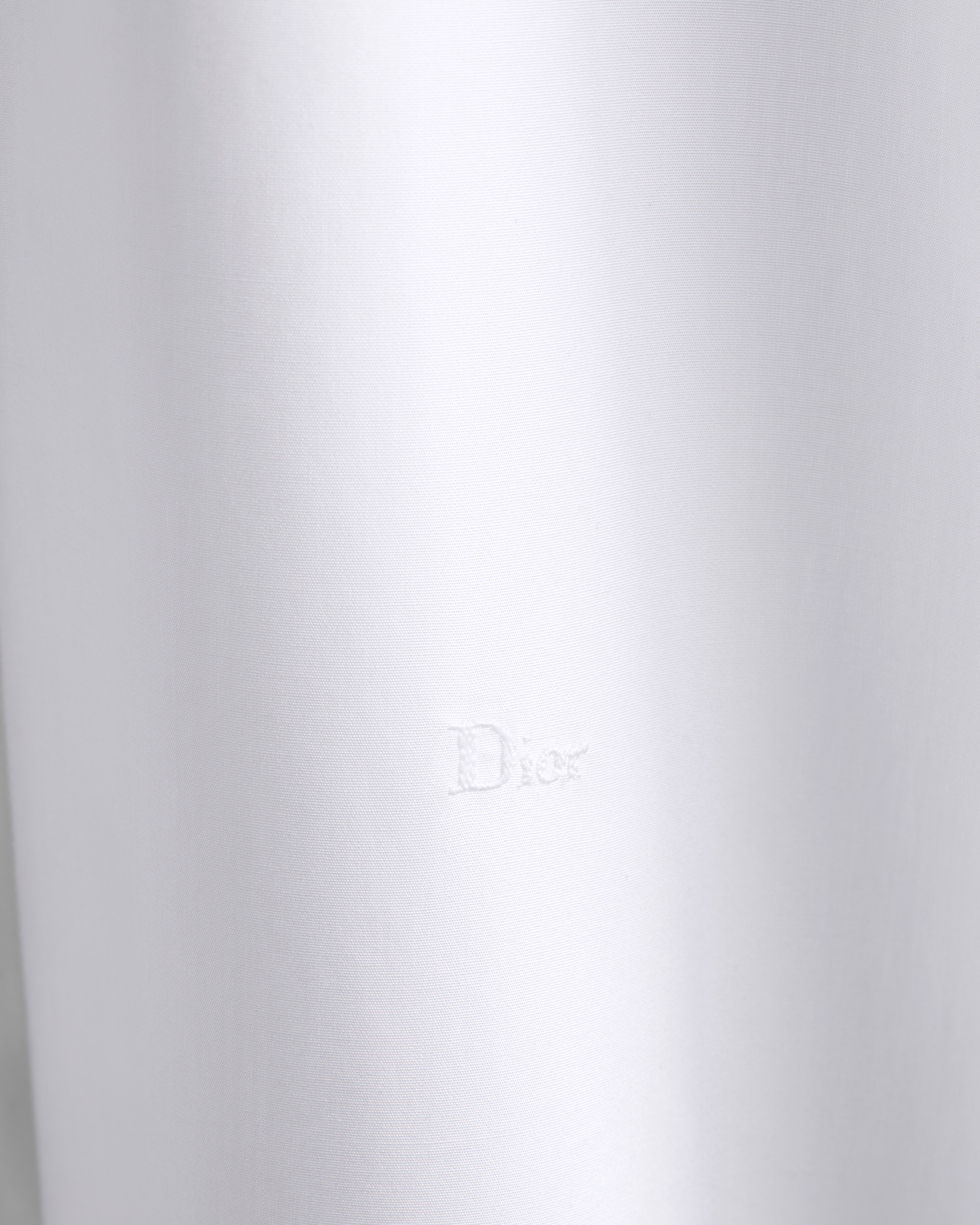 衬衫 白色棉质府绸面料 Dior 刺绣 E09