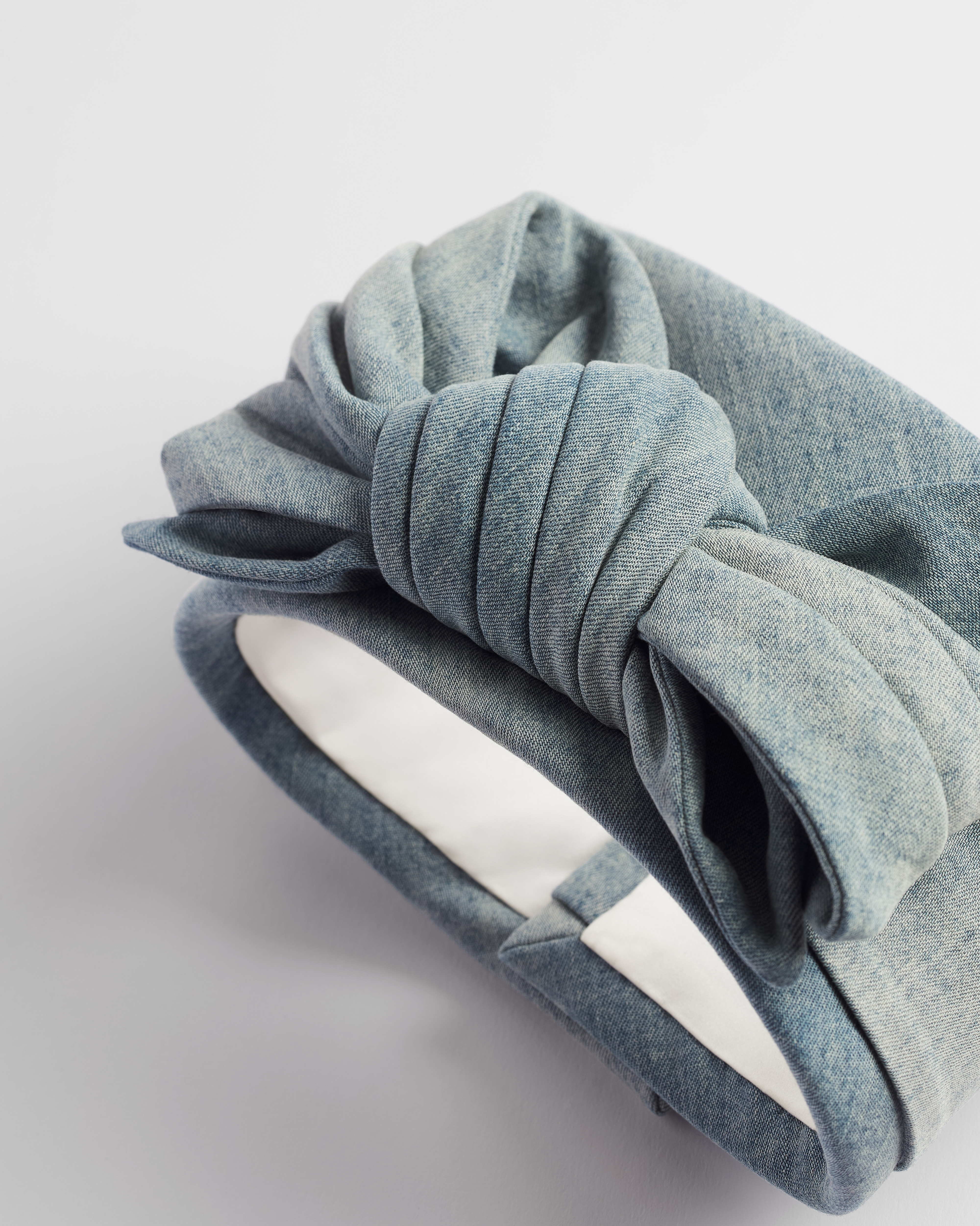 围脖 蓝色石洗棉质牛仔布 E09