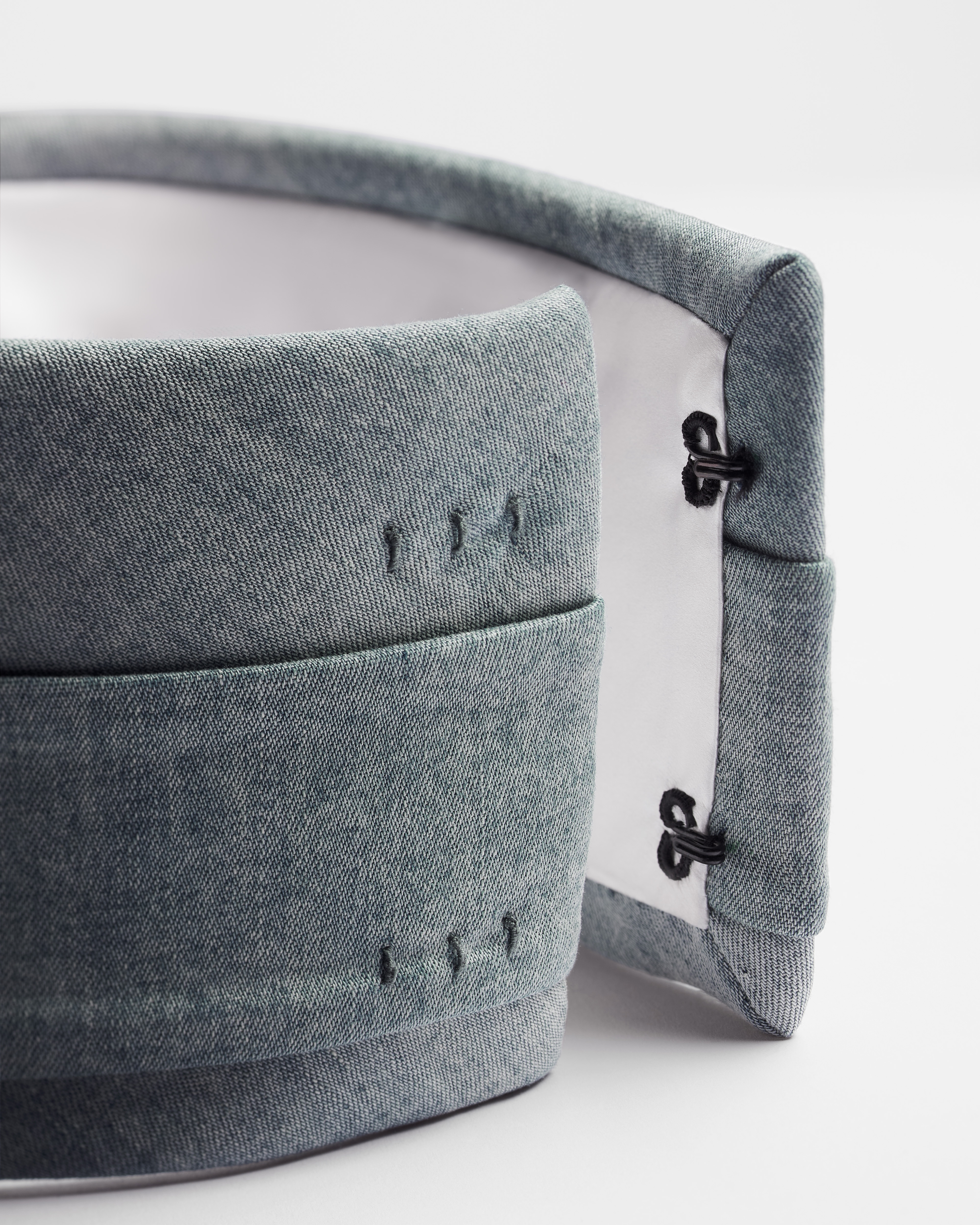 围脖 蓝色石洗棉质牛仔布 E10