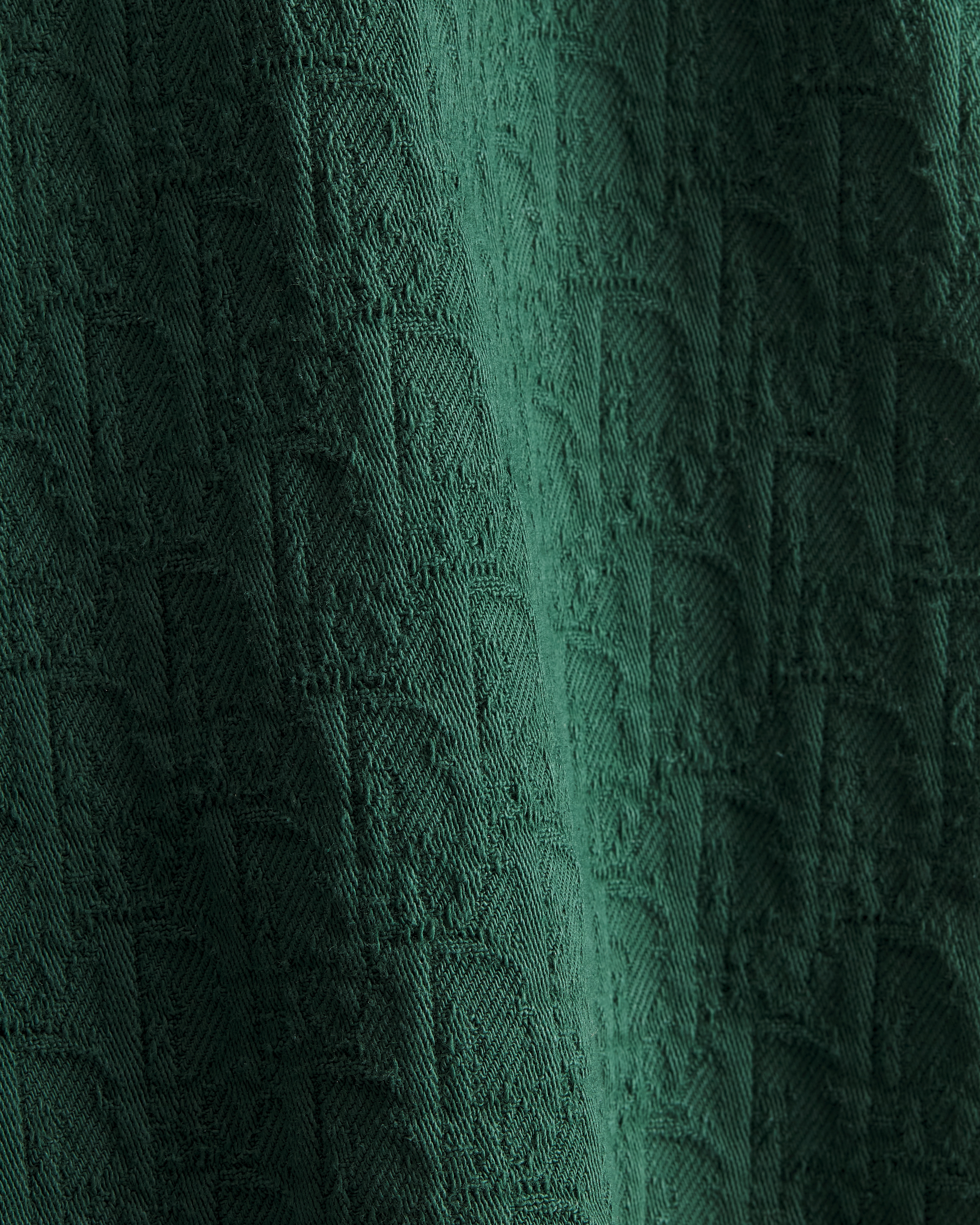 衬衫 深绿色棉质面料 Oblique 印花 E10