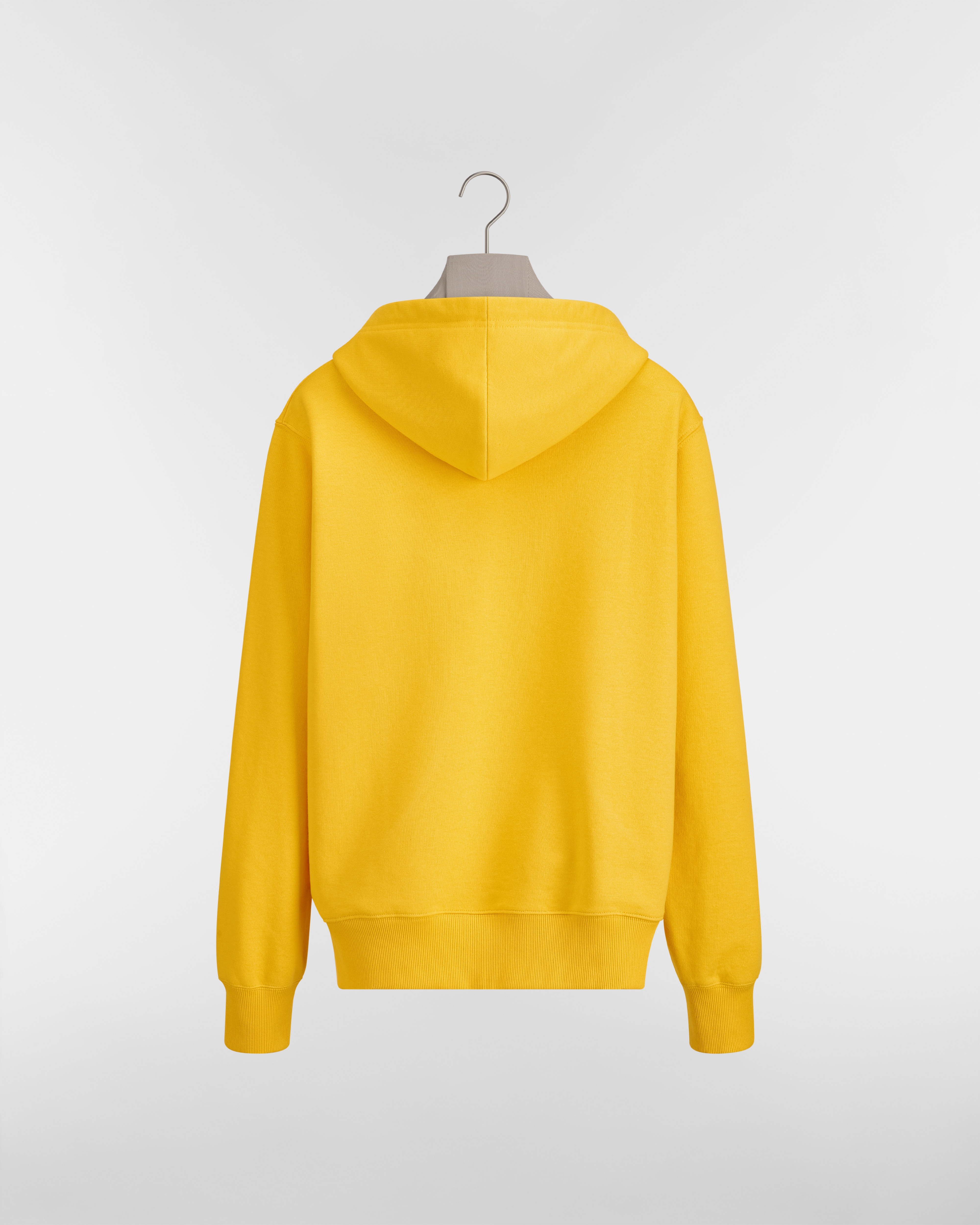 连帽运动衫 黄色和红色棉质起绒面料 Book Cover 图案刺绣 E08